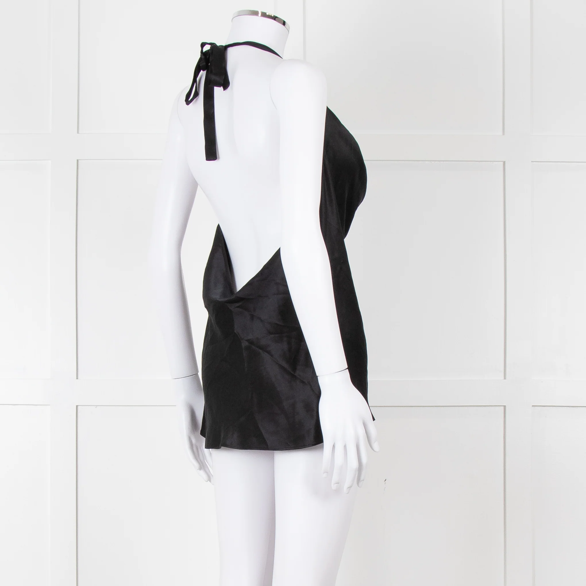 Cami NYC Black Silk and Lace Halterneck Camisole - Image 4