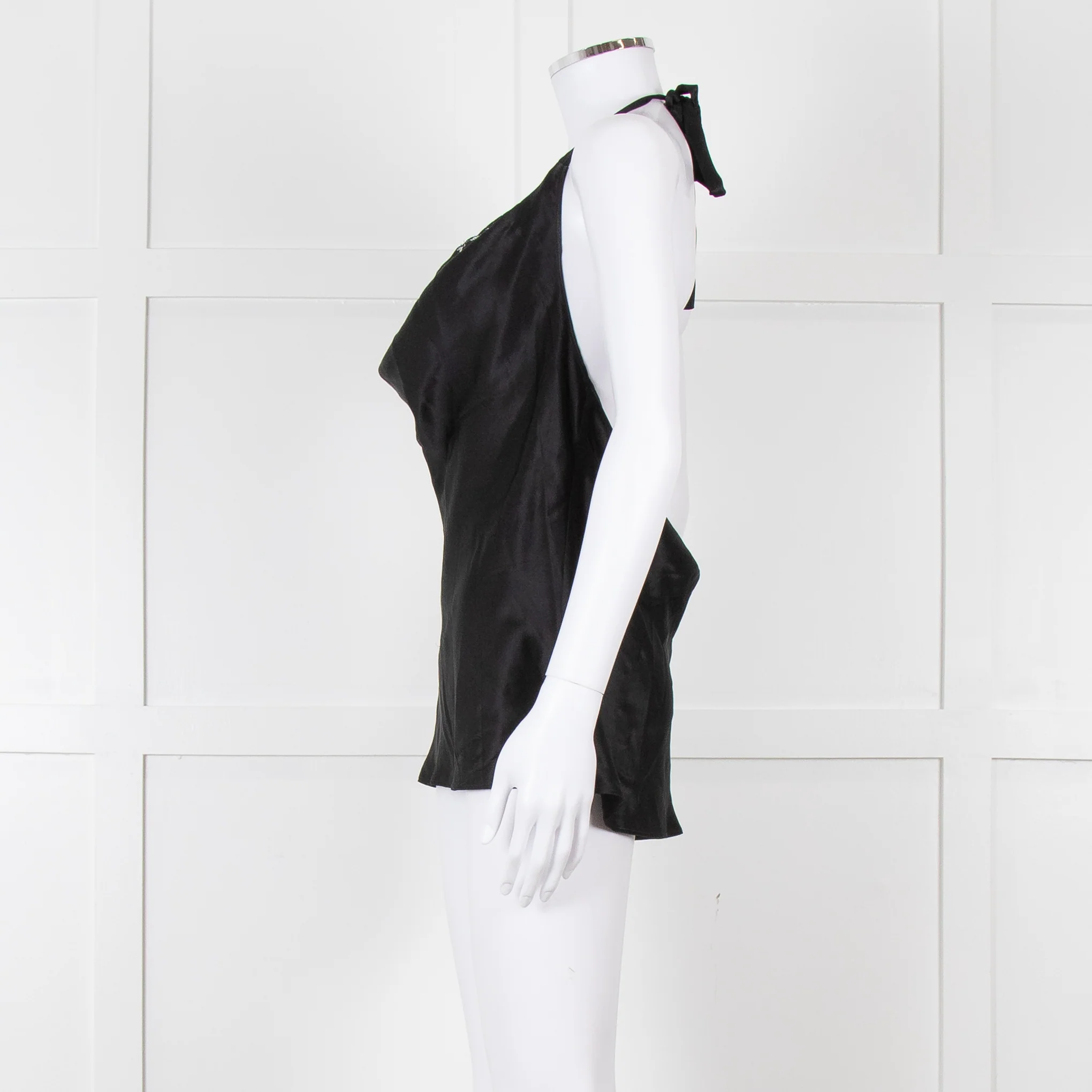 Cami NYC Black Silk and Lace Halterneck Camisole - Image 7