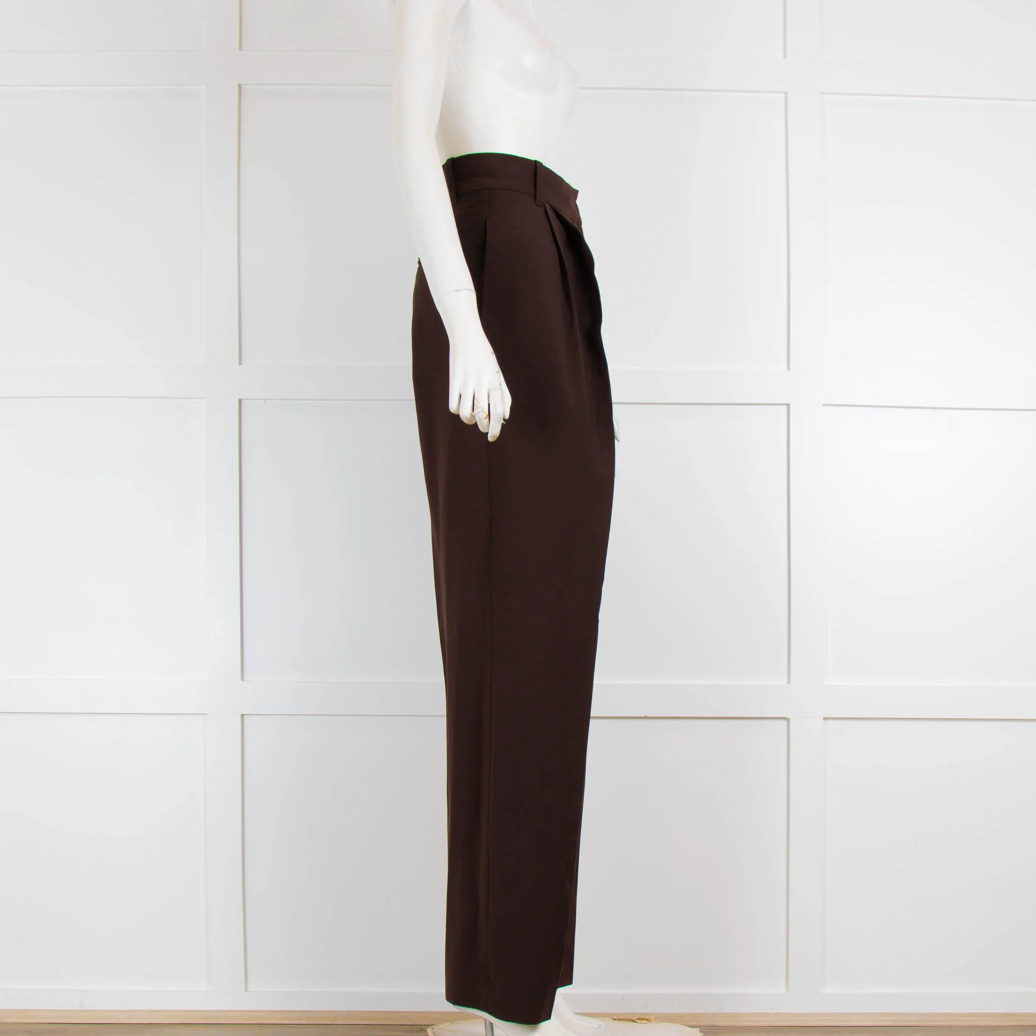 Camilla and Marc Brown Linen Look Trousers - Image 2
