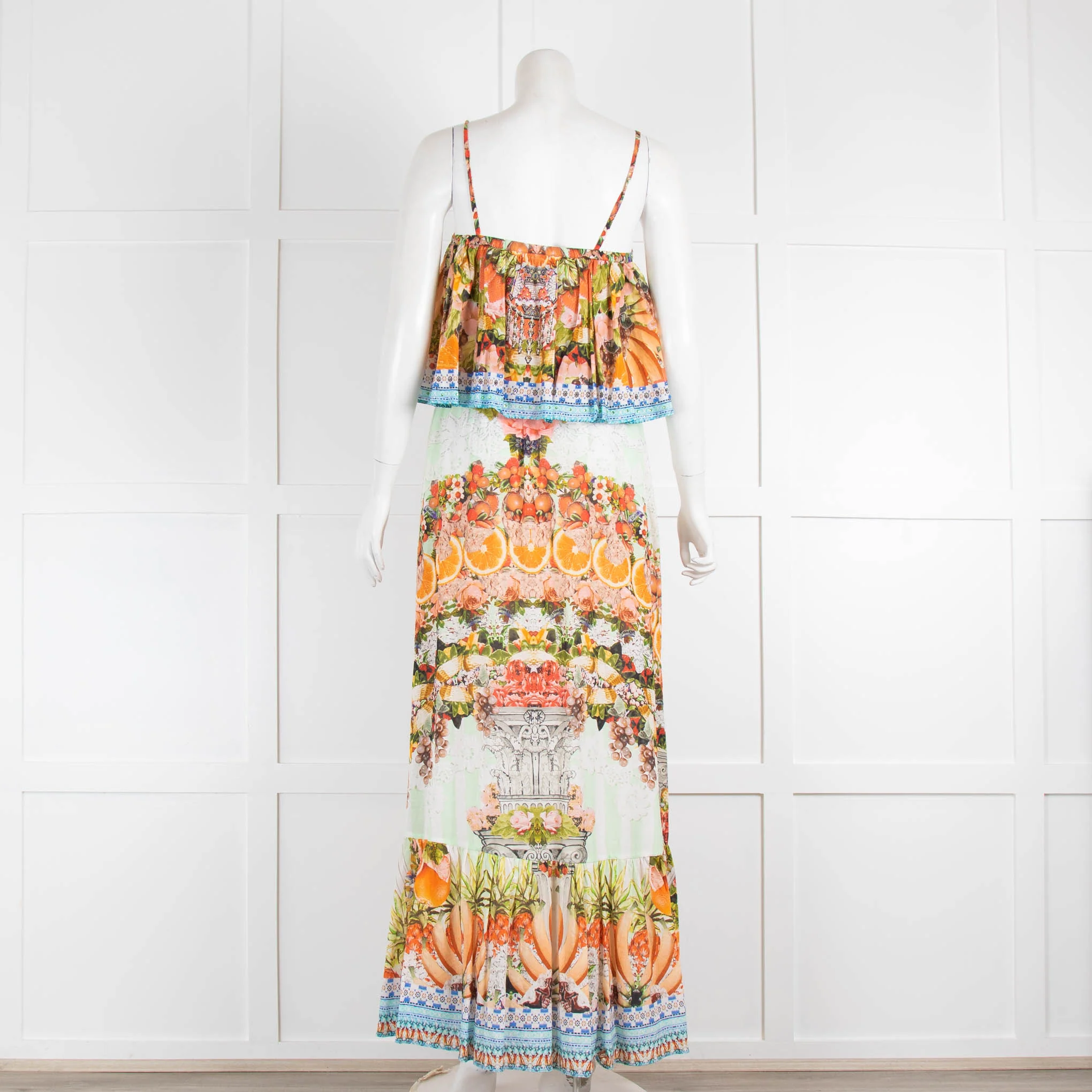 Camilla Floral With Stones Gypsy Neck Dress - Image 3