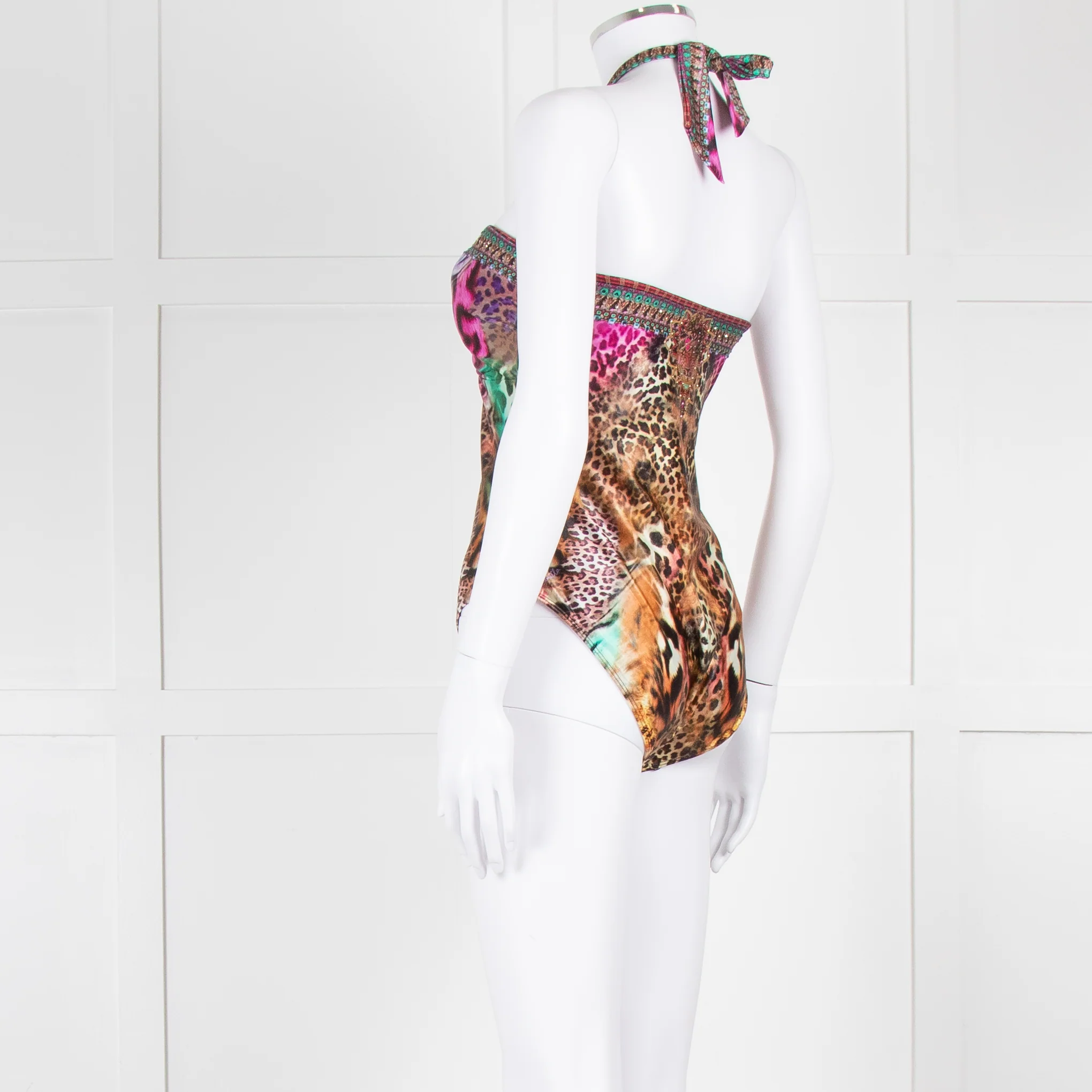 Camilla Multi Colour Animal Print Embellished Swimsuit - Image 6