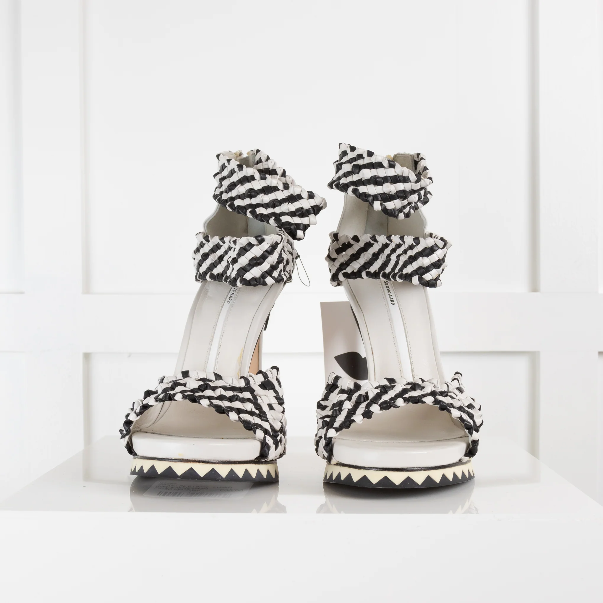 Camilla Skovgaard Black & White Plaited Sandal - Image 2