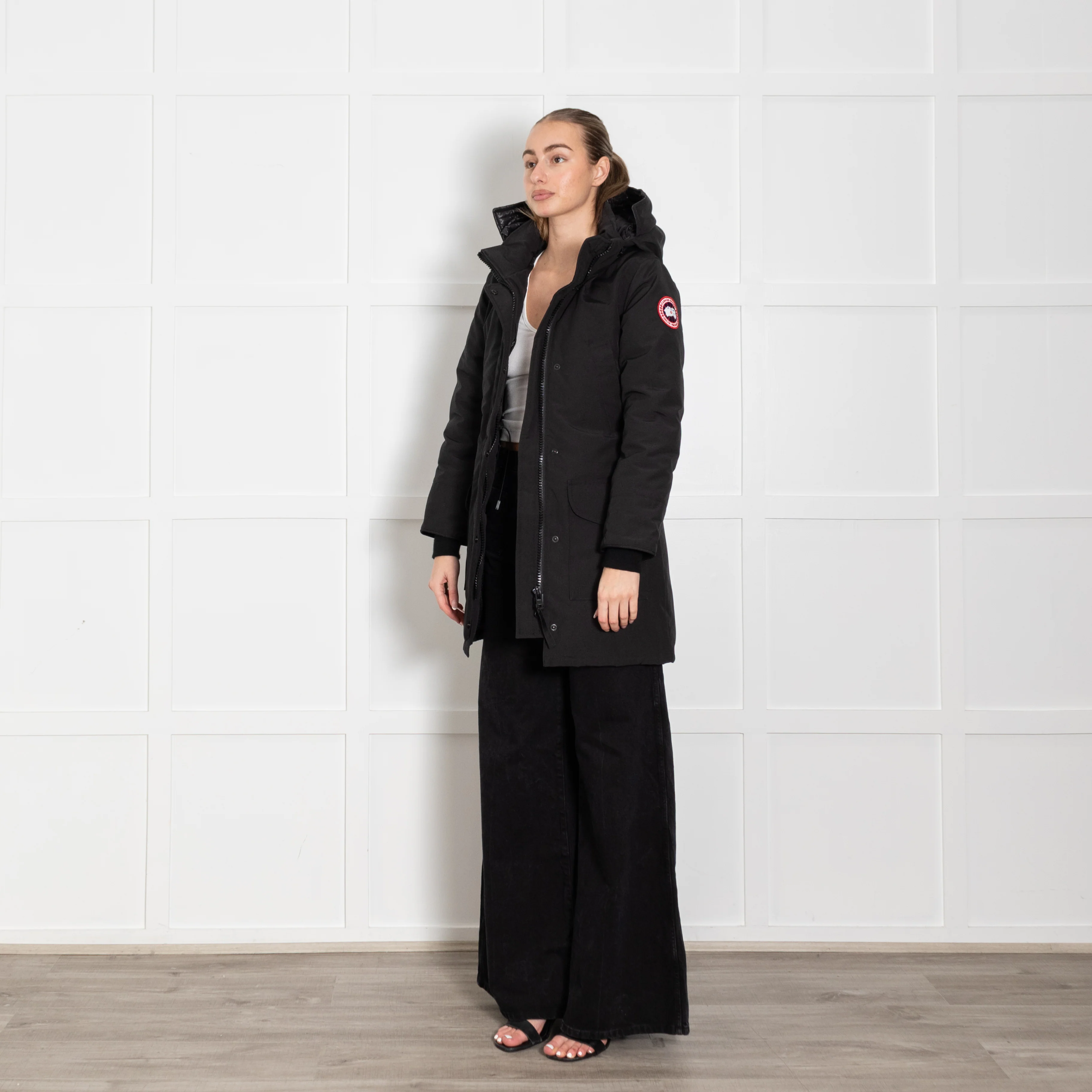 Canada Goose Black Puffer Short Coat - Image 3
