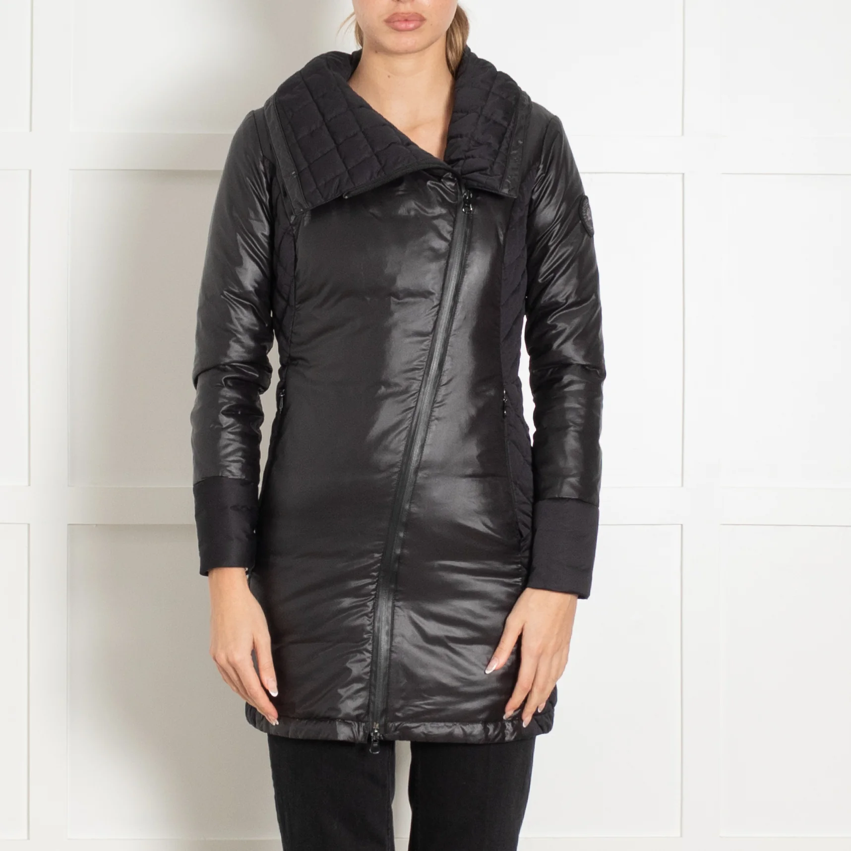 Canada Goose Branta Black Quilted Short Coat - Image 2