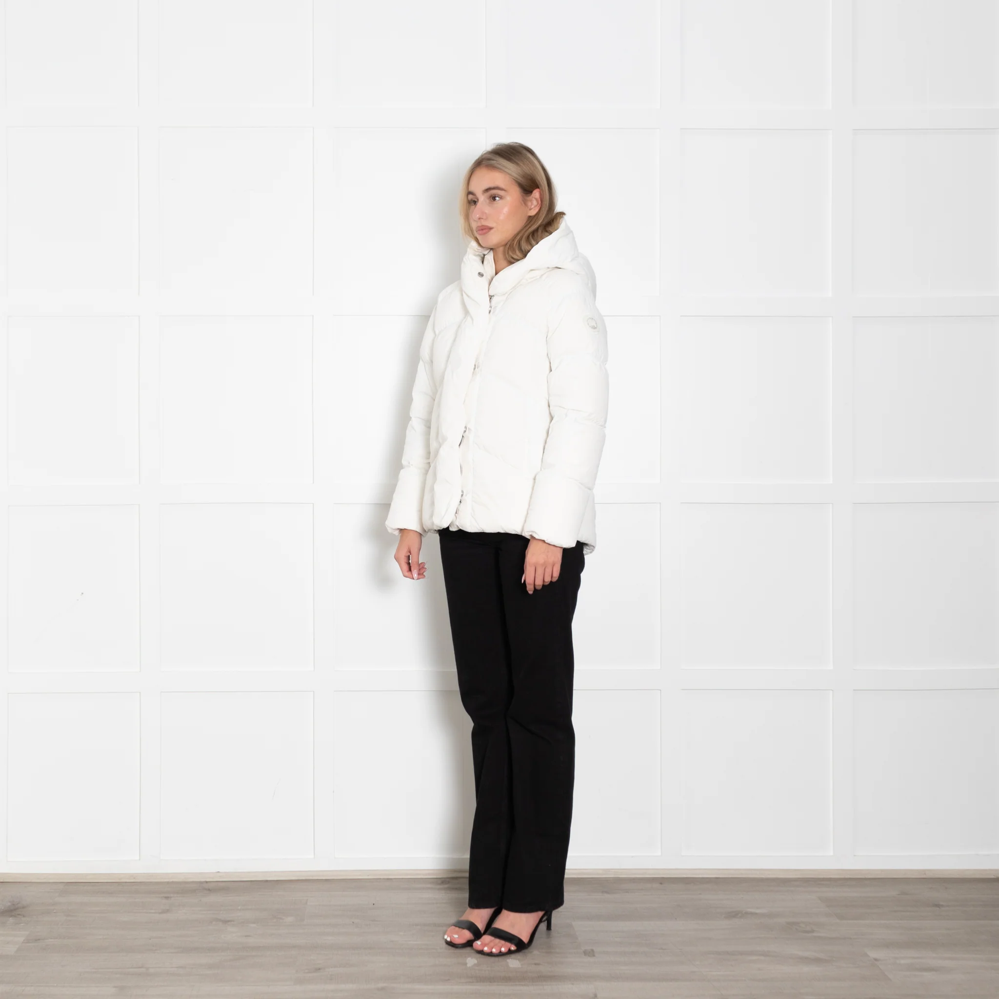 Canada Goose White Puffer Jacket - Image 3