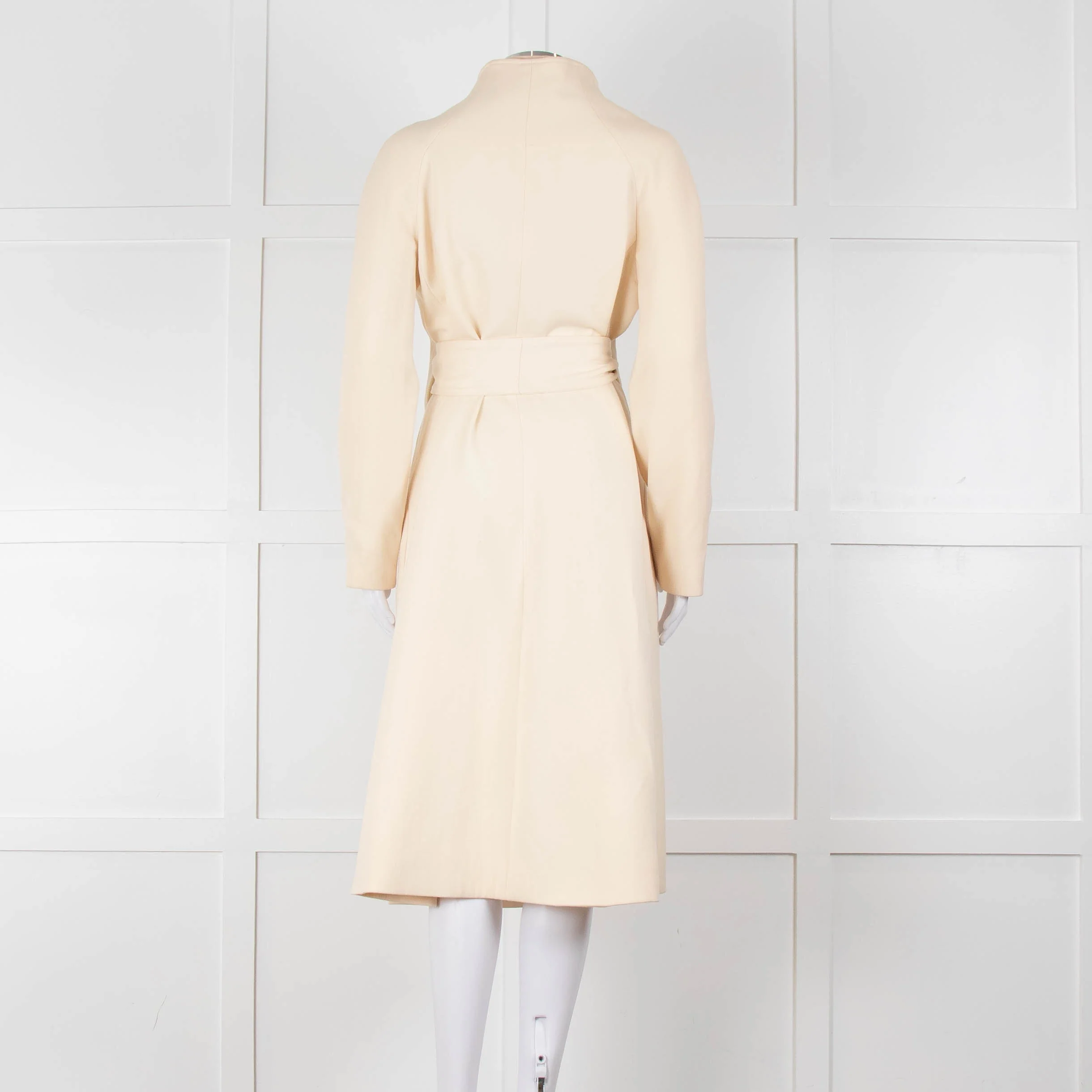 Carl Kapp Cream Belted Edge To Edge Coat - Image 5