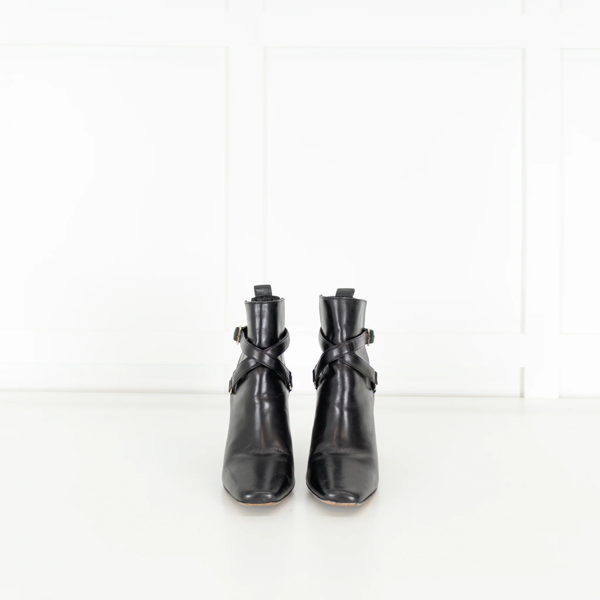 Carolina Herrera Black Ankle Boots With Buckle - Image 2
