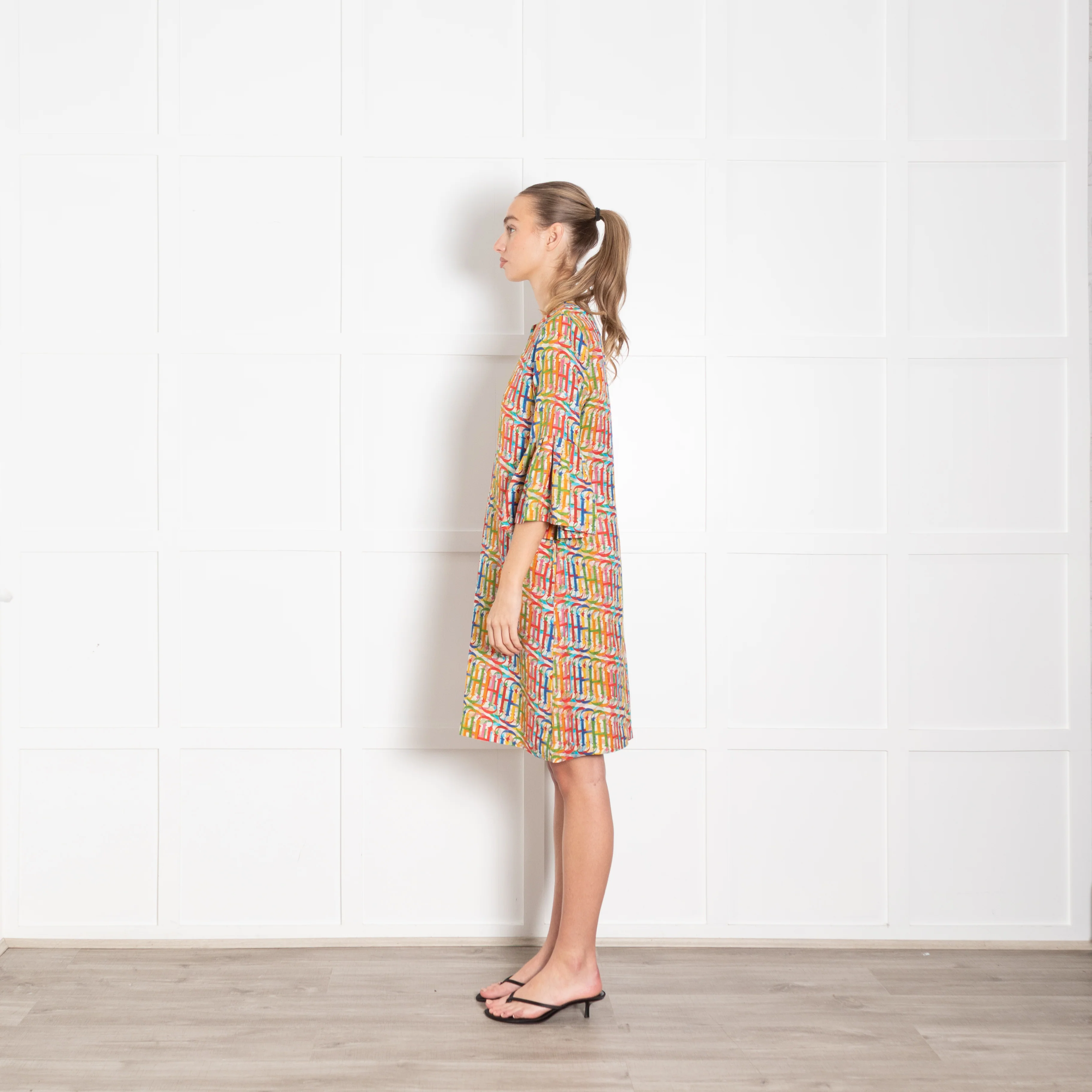 Carolina Herrera Multi CH Print Silk Blend Dress - Image 4