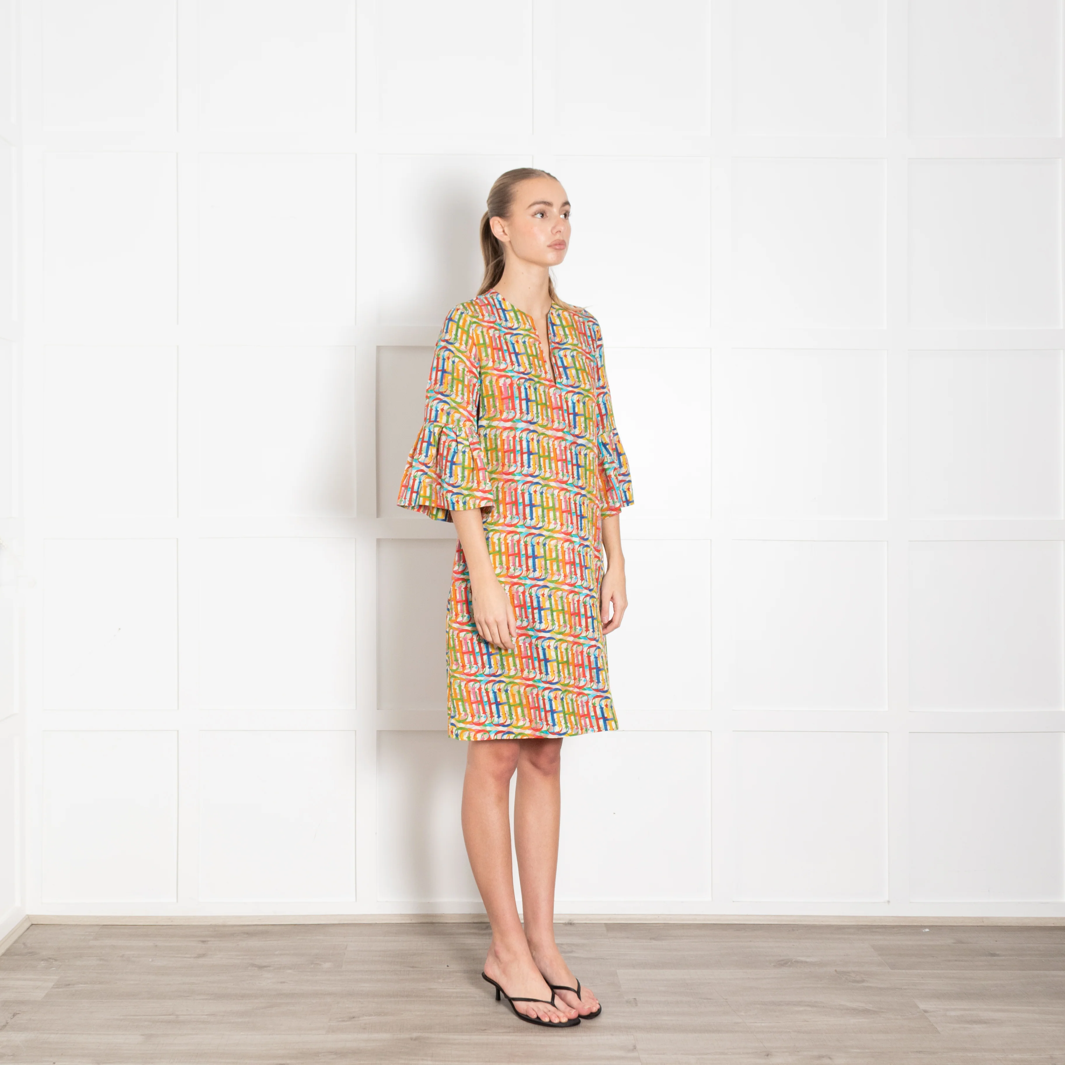Carolina Herrera Multi CH Print Silk Blend Dress - Image 7