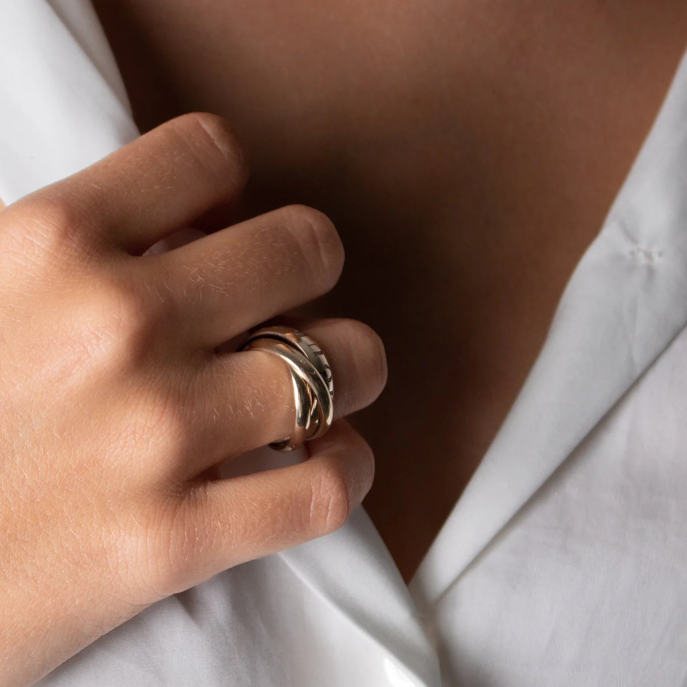 Cartier 18ct Pale Gold Or Amour Et Trinity Ring - Image 2