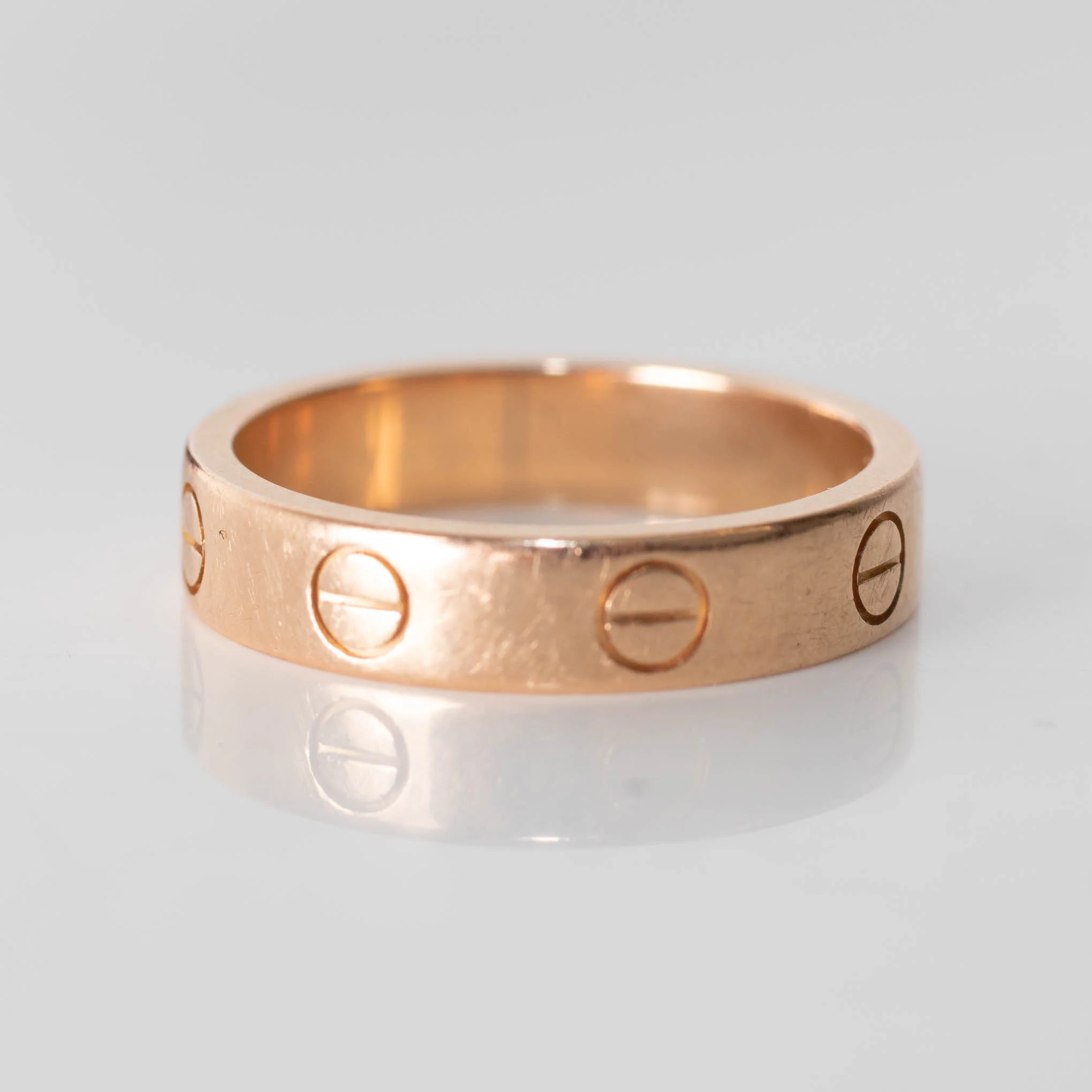 Cartier Rose Gold Single Stone Love Wedding Ring - Image 5