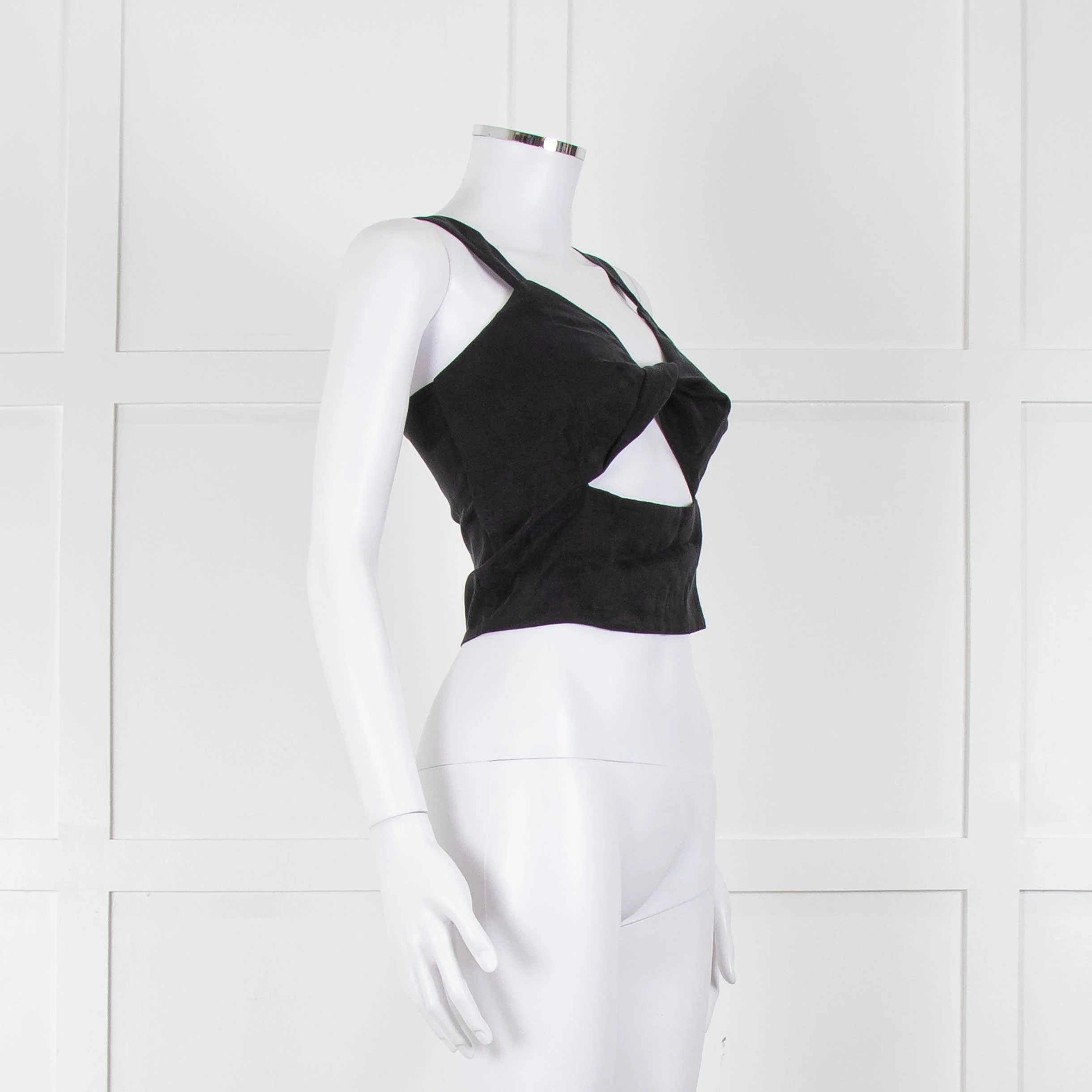 Casa Raki Black Twist Front Crop Top - Image 2