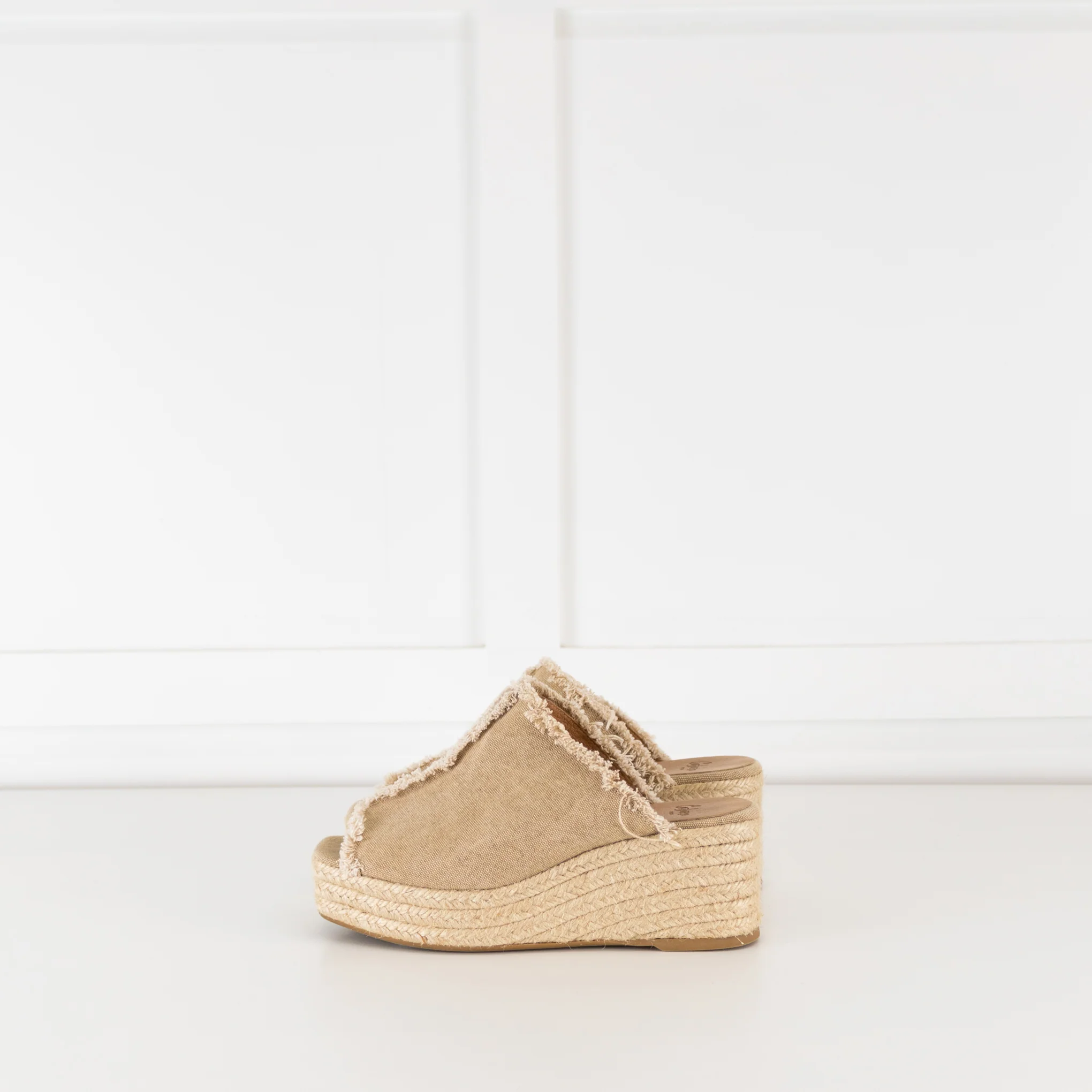 Castaner Beige Canvas Espadrille Mules - Image 2