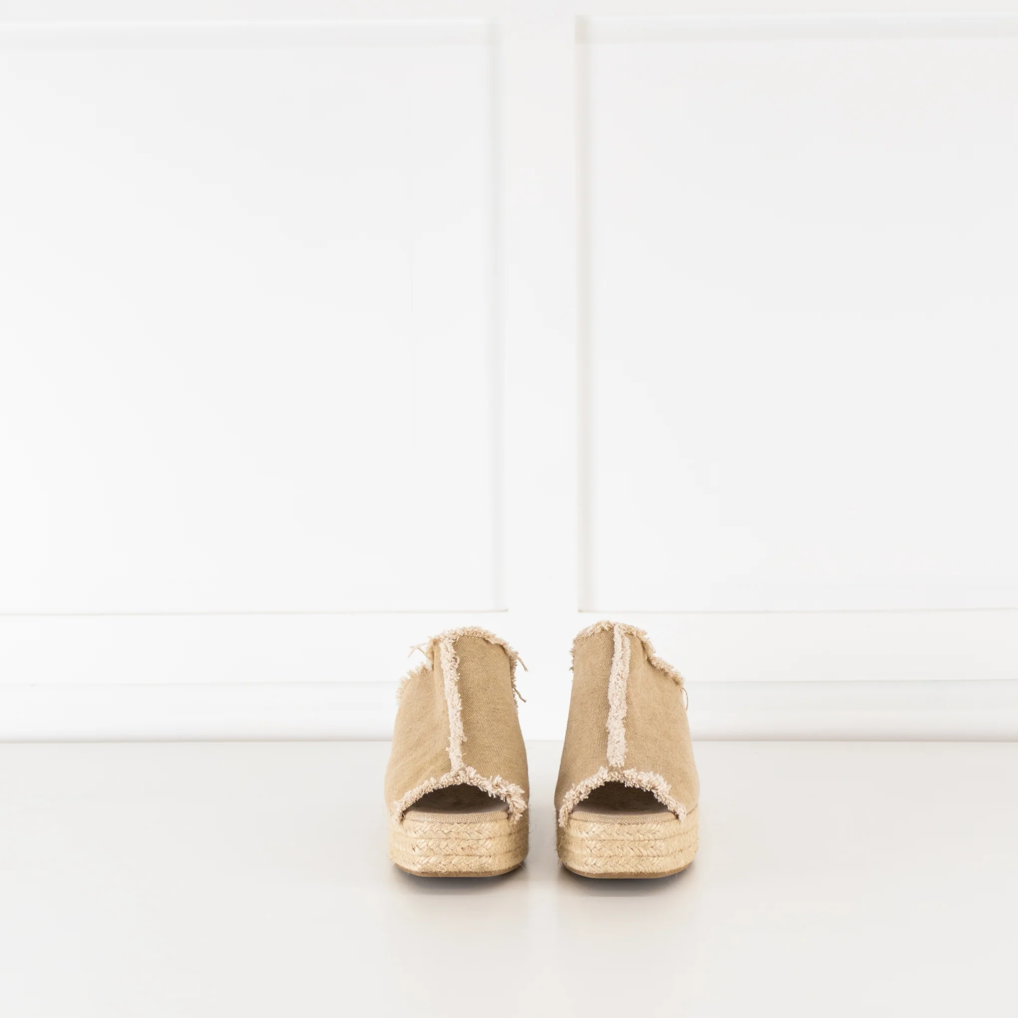 Castaner Beige Canvas Espadrille Mules - Image 5