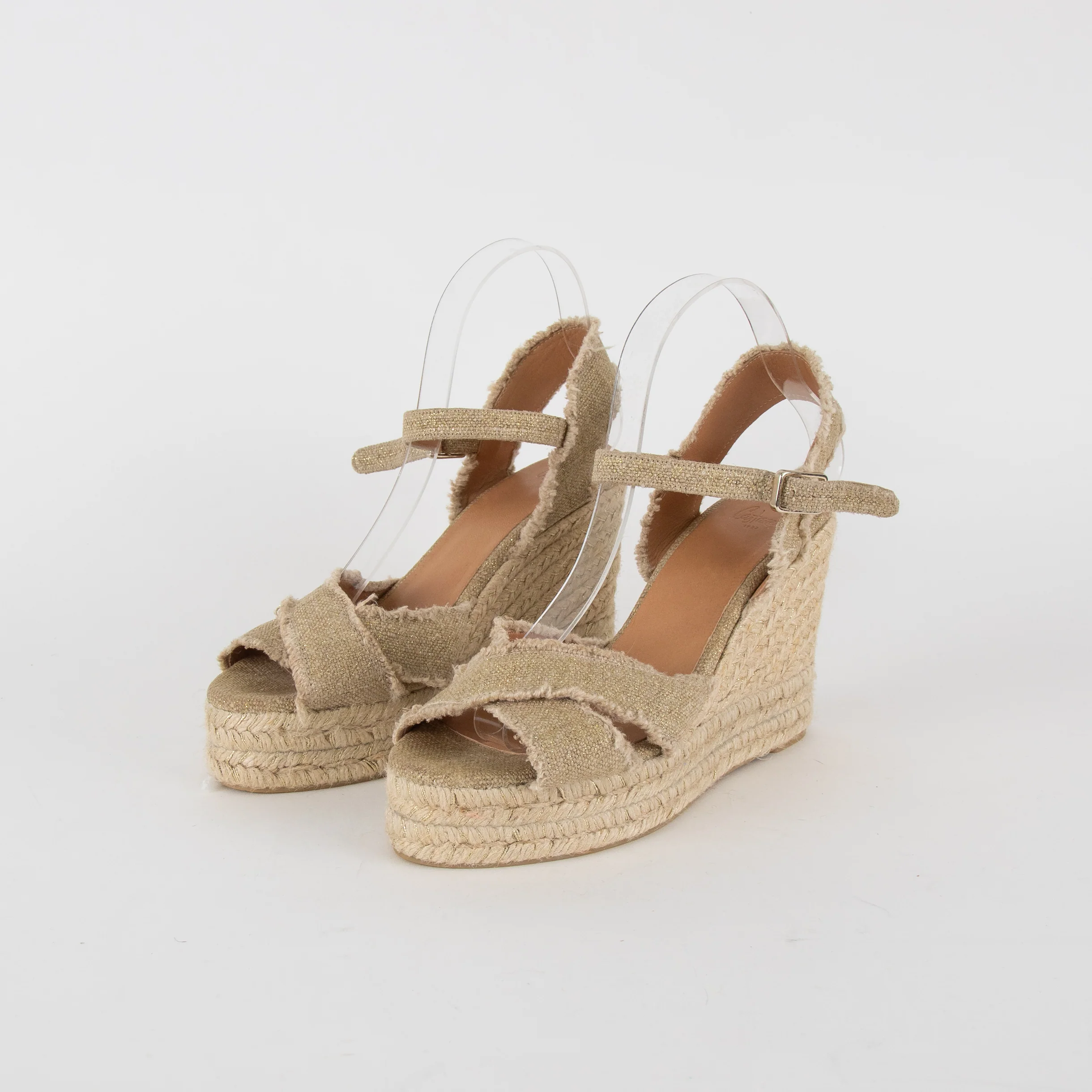 Castaner Raw-Edge Wedge Sandal