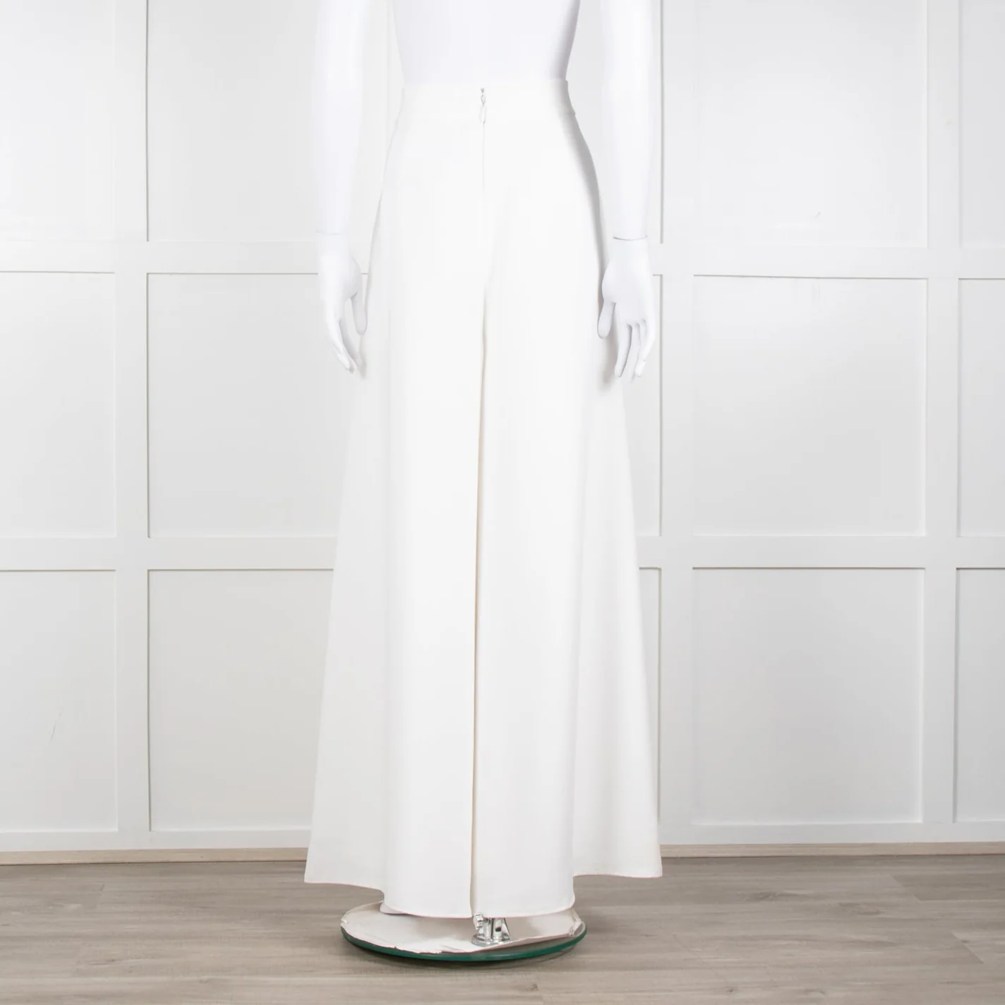 Catherine Deane White Tailored Wide Leg Trousers - Image 5