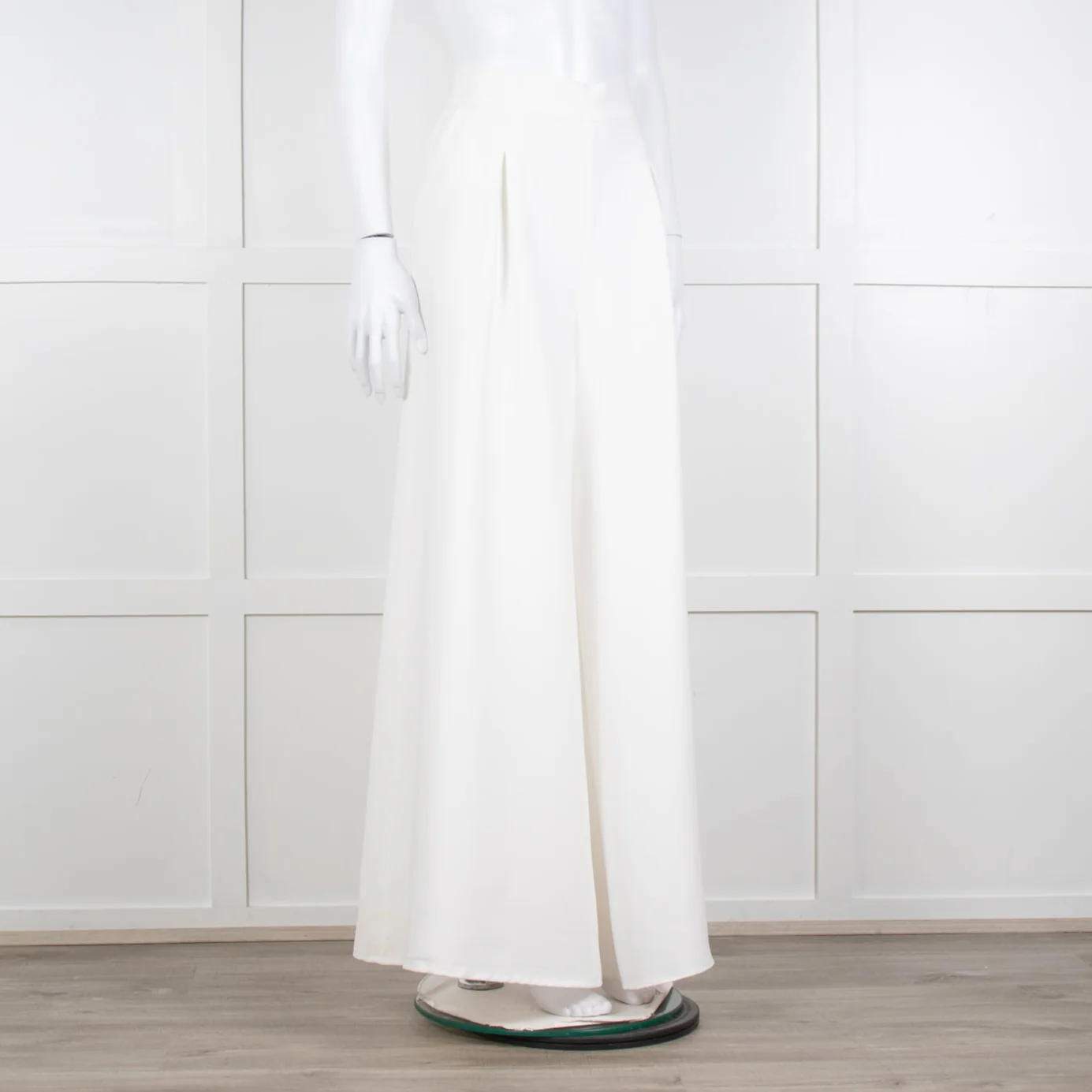 Catherine Deane White Tailored Wide Leg Trousers - Image 8