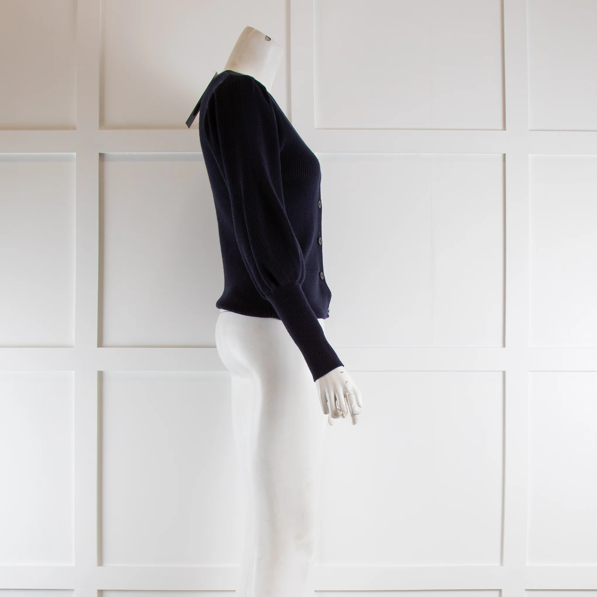 Cefinn Navy Leg Of Mutton Sleeve Cardigan - Image 2