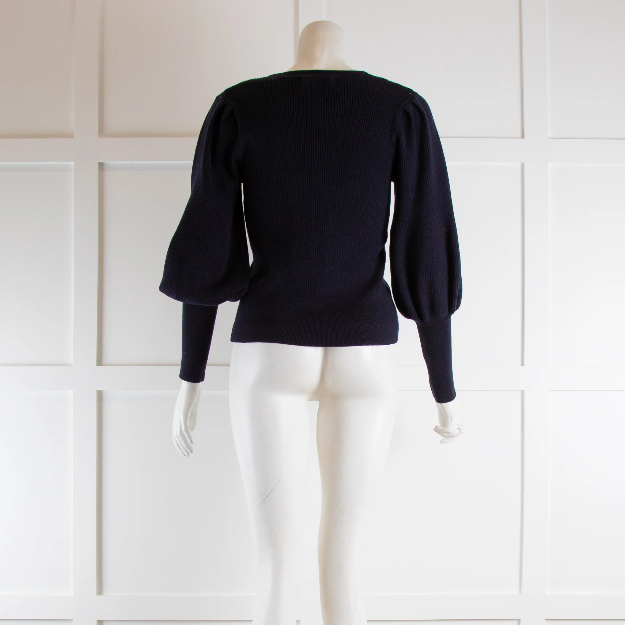 Cefinn Navy Leg Of Mutton Sleeve Cardigan - Image 3