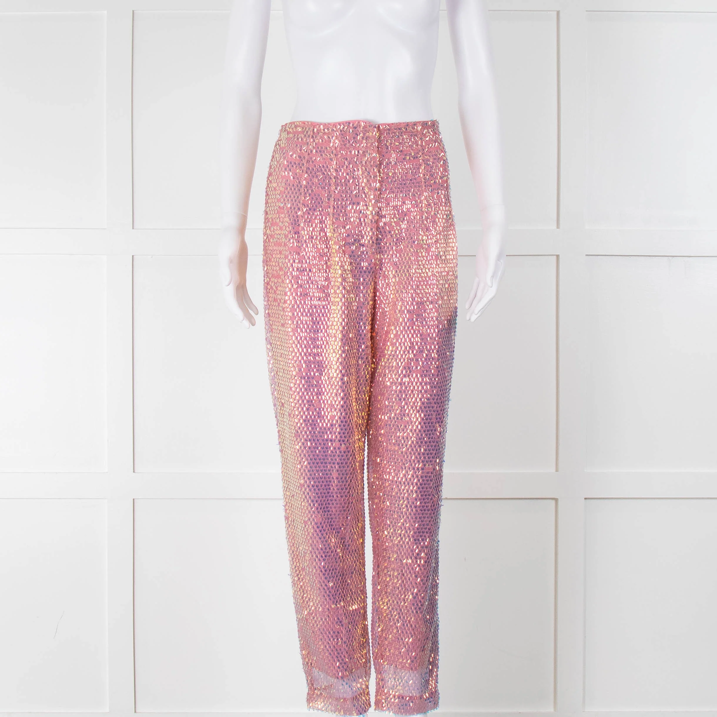 Celia B Pink Sequin Trousers - Image 2
