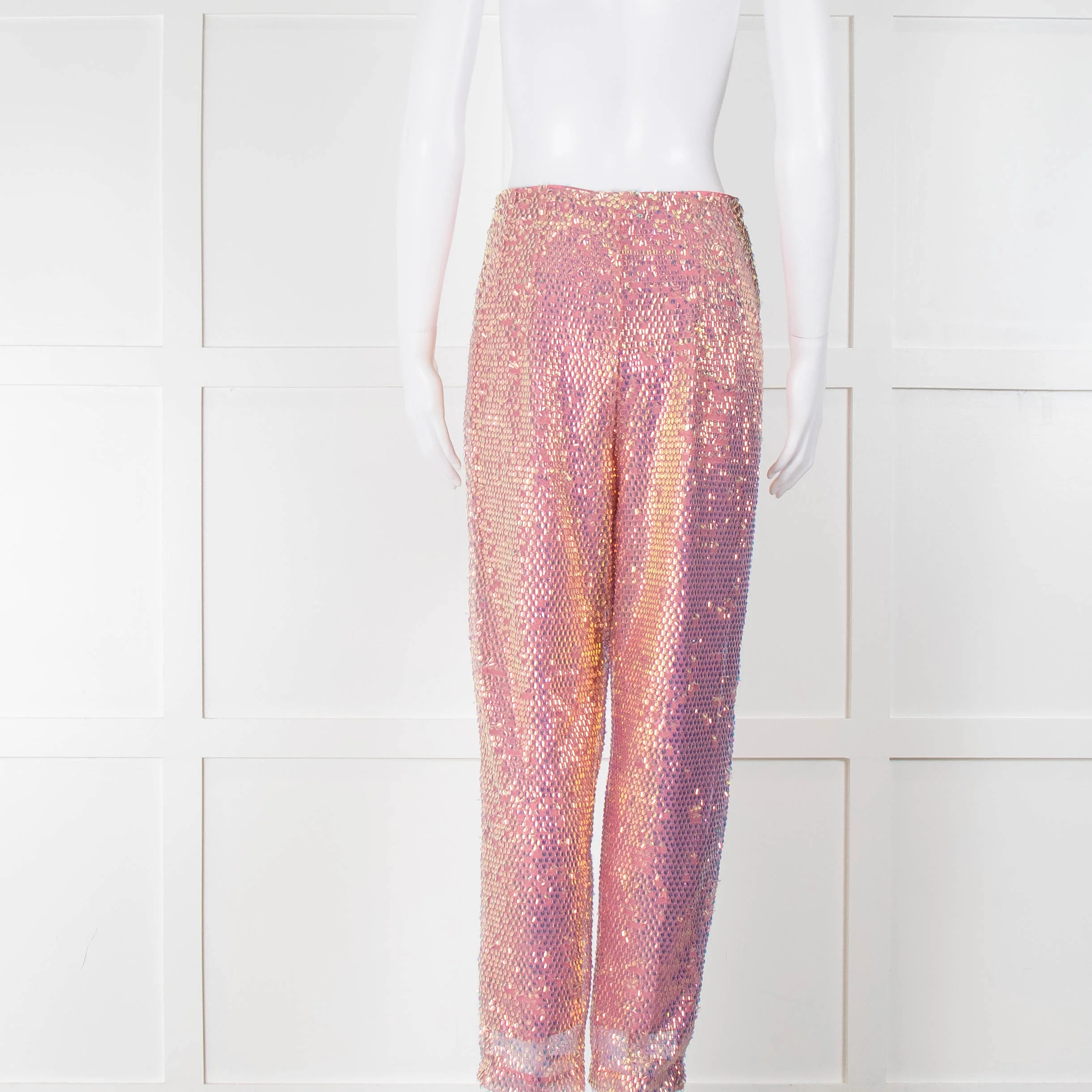 Celia B Pink Sequin Trousers - Image 4