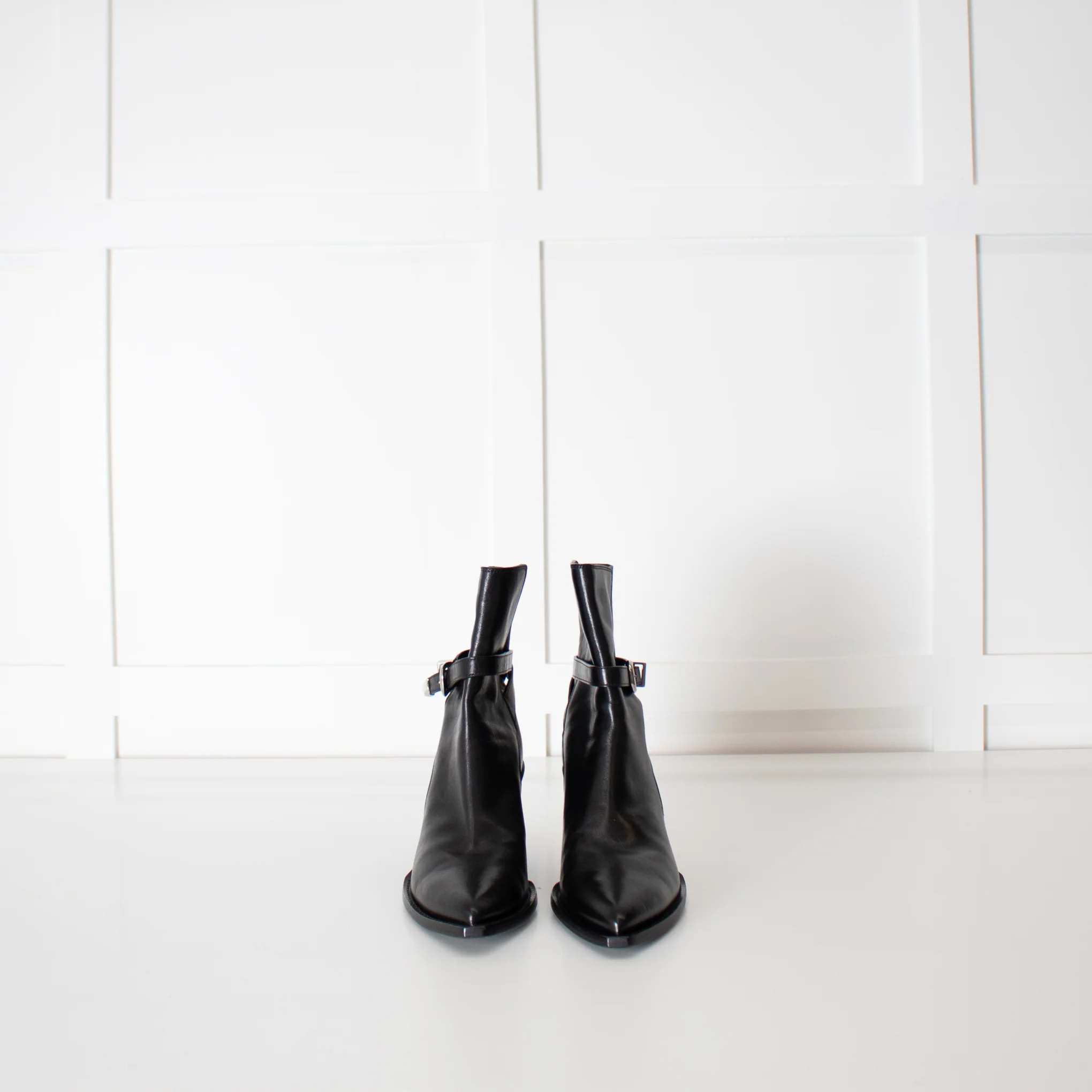 Celine Black Leather Jodphur Ankle Boot - Image 4