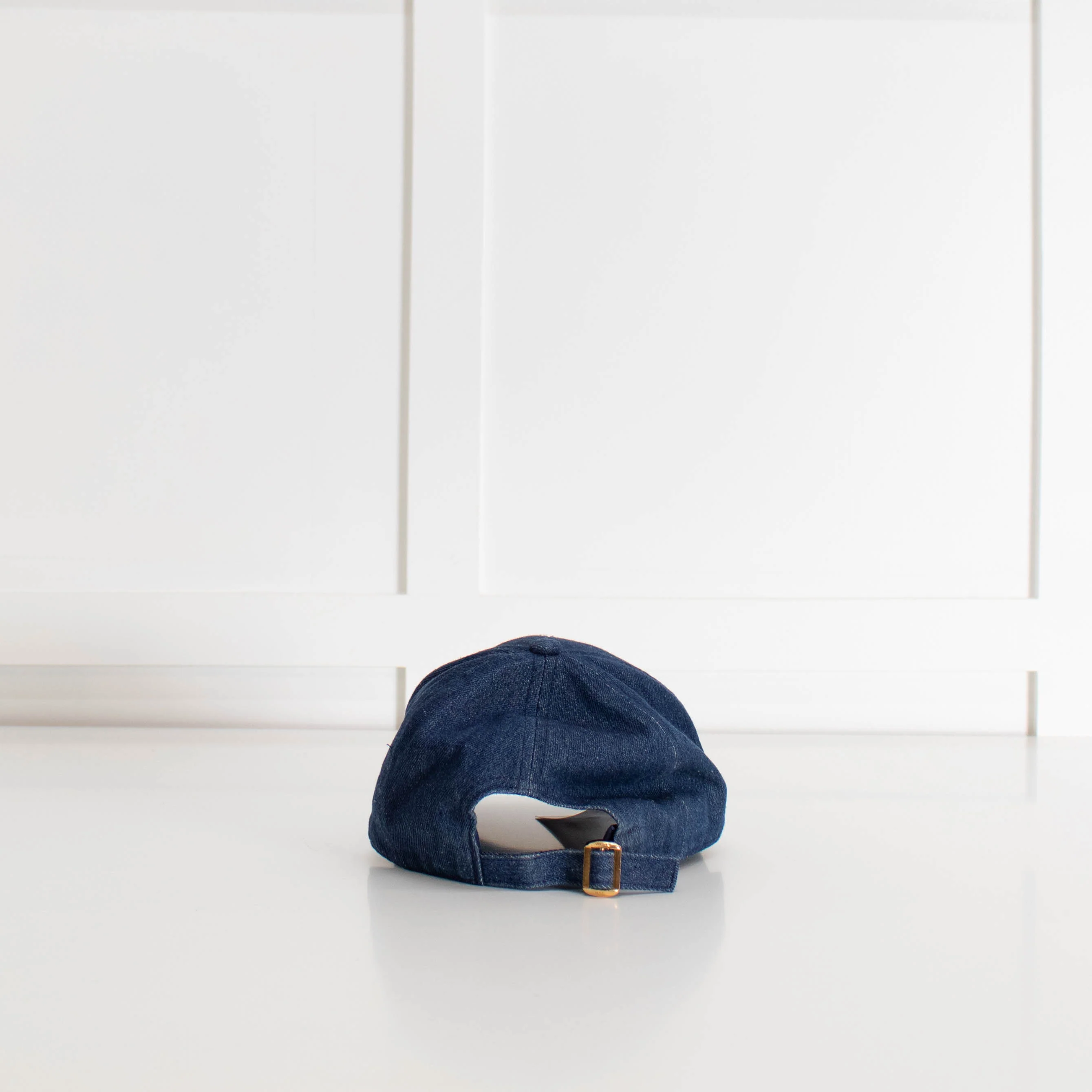 Celine Blue Denim Triomphe Baseball Cap - Image 5