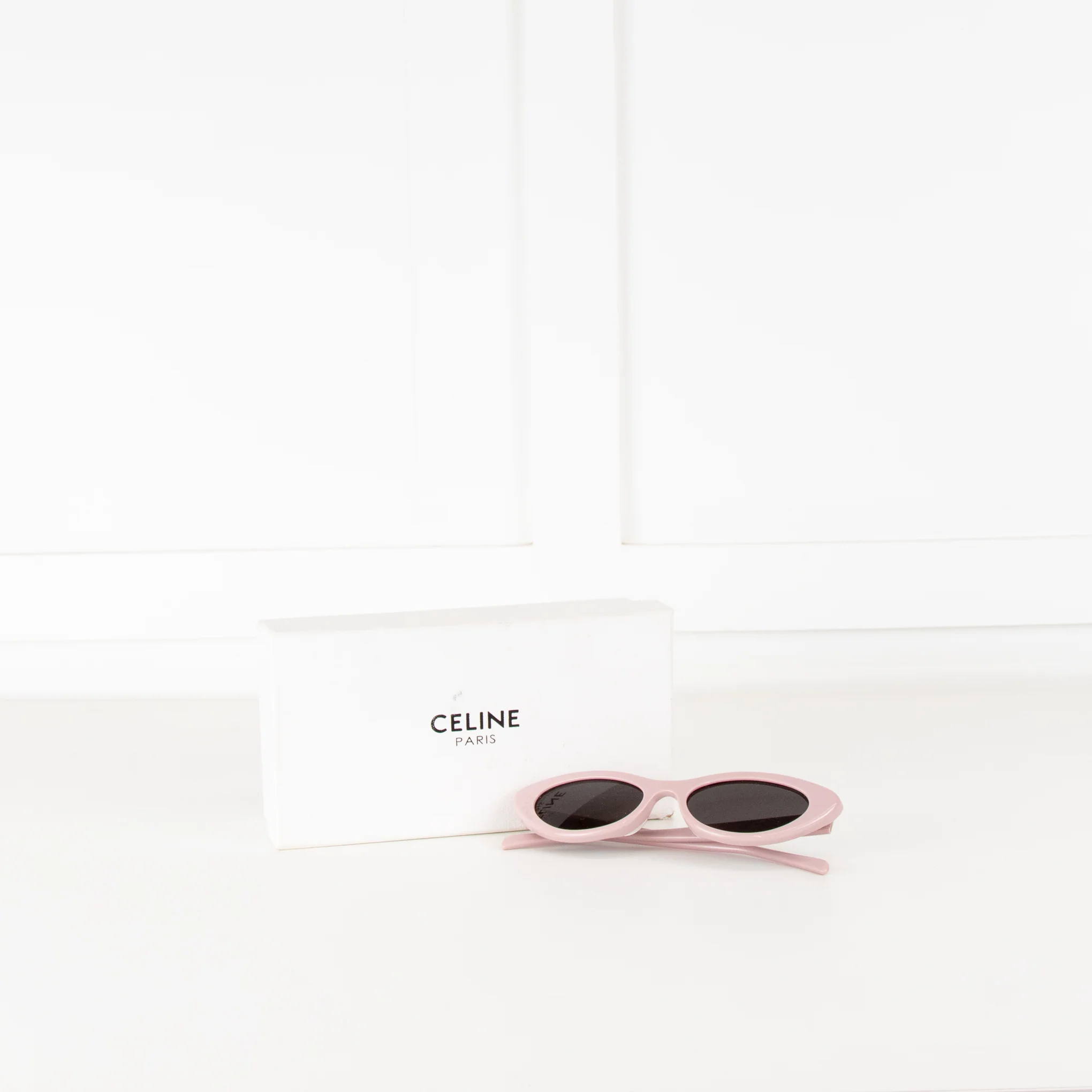 Celine Pink Retro Cat-Eye Style Sunglasses - Image 7