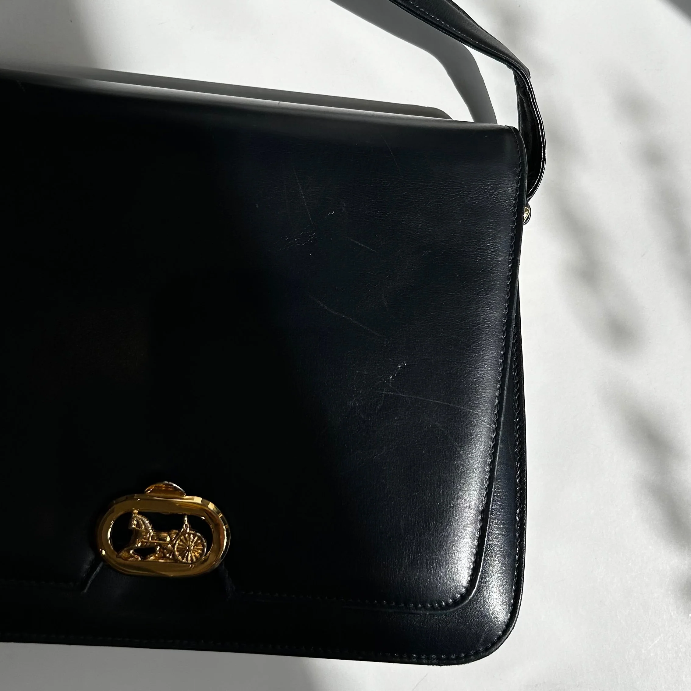 Celine Vintage Horse Carriage Satchel Bag - Image 10