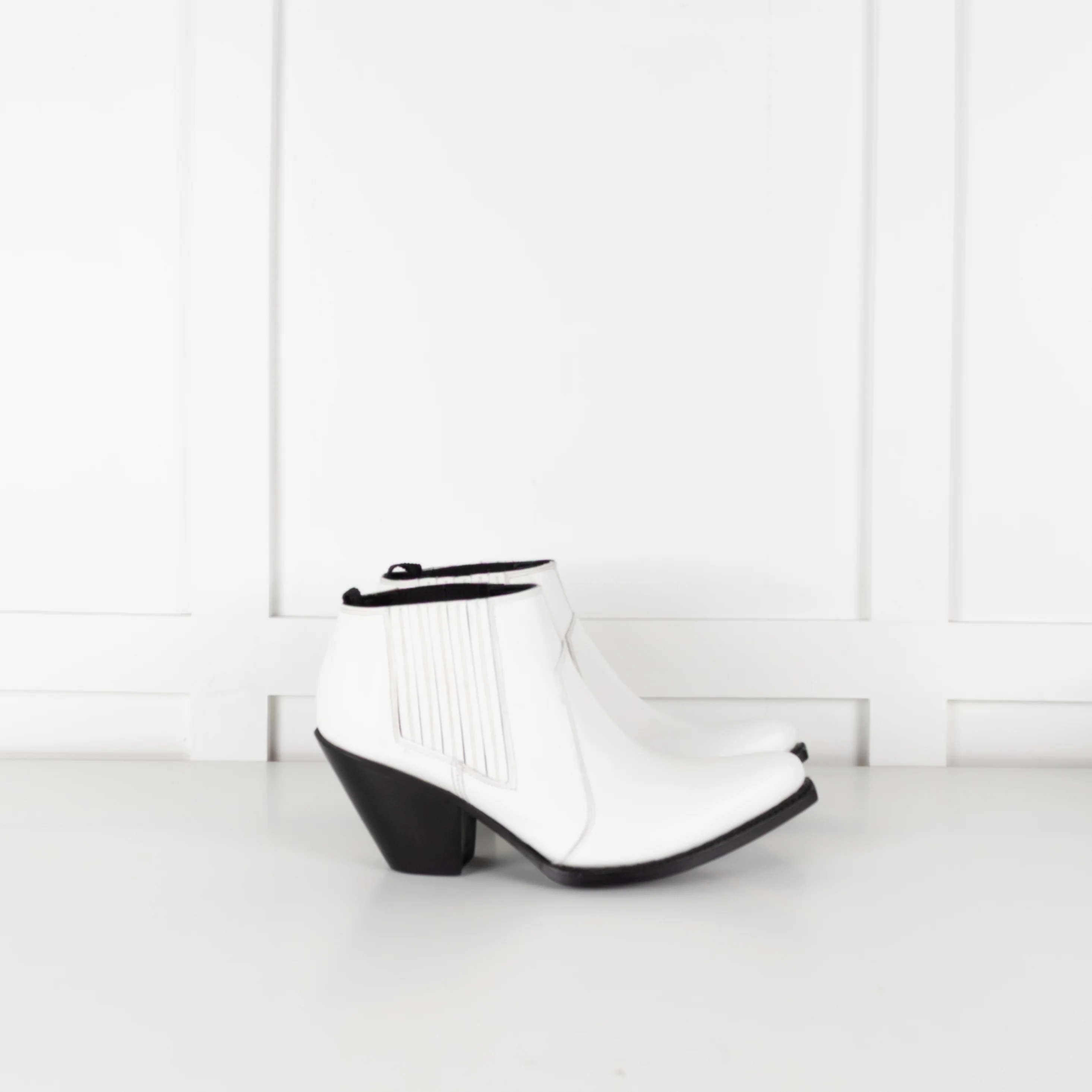 Celine White Cowboy Boot - Image 6