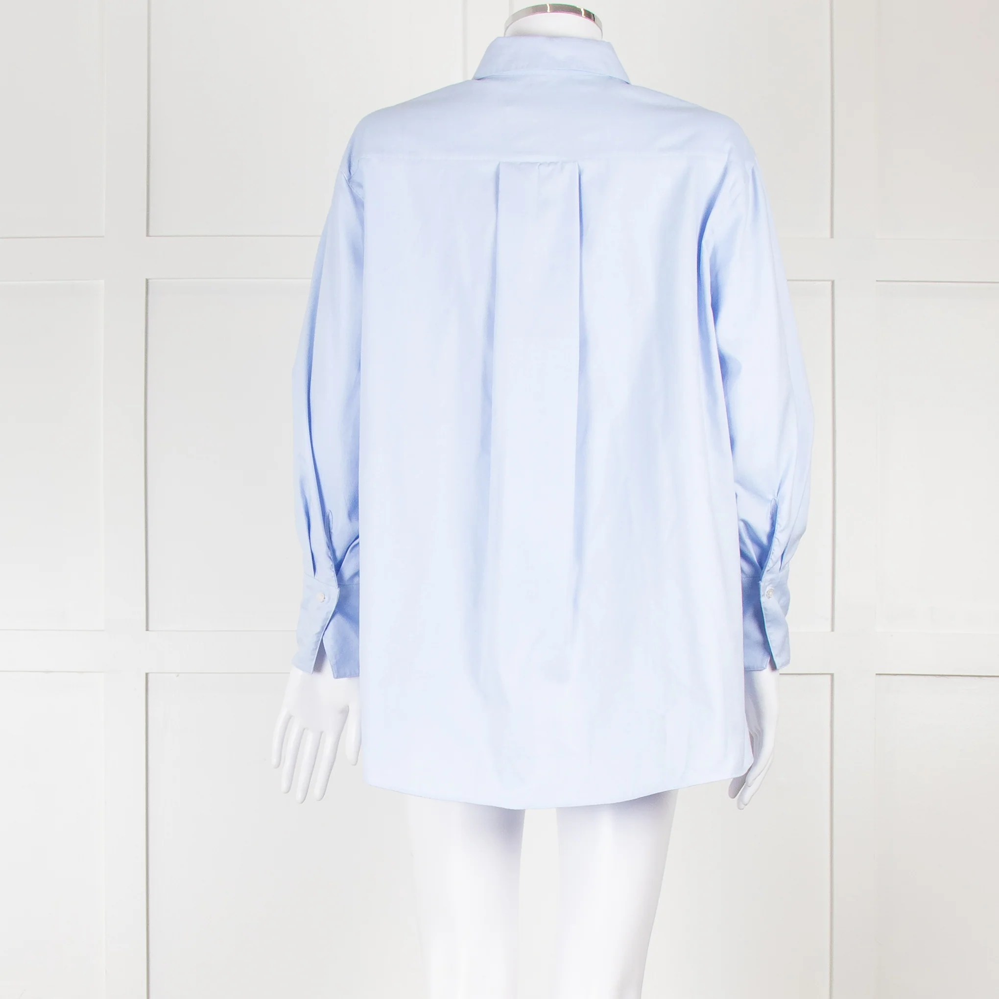 CH Carolina Herrera Blue Cotton Oversized Shirt - Image 5