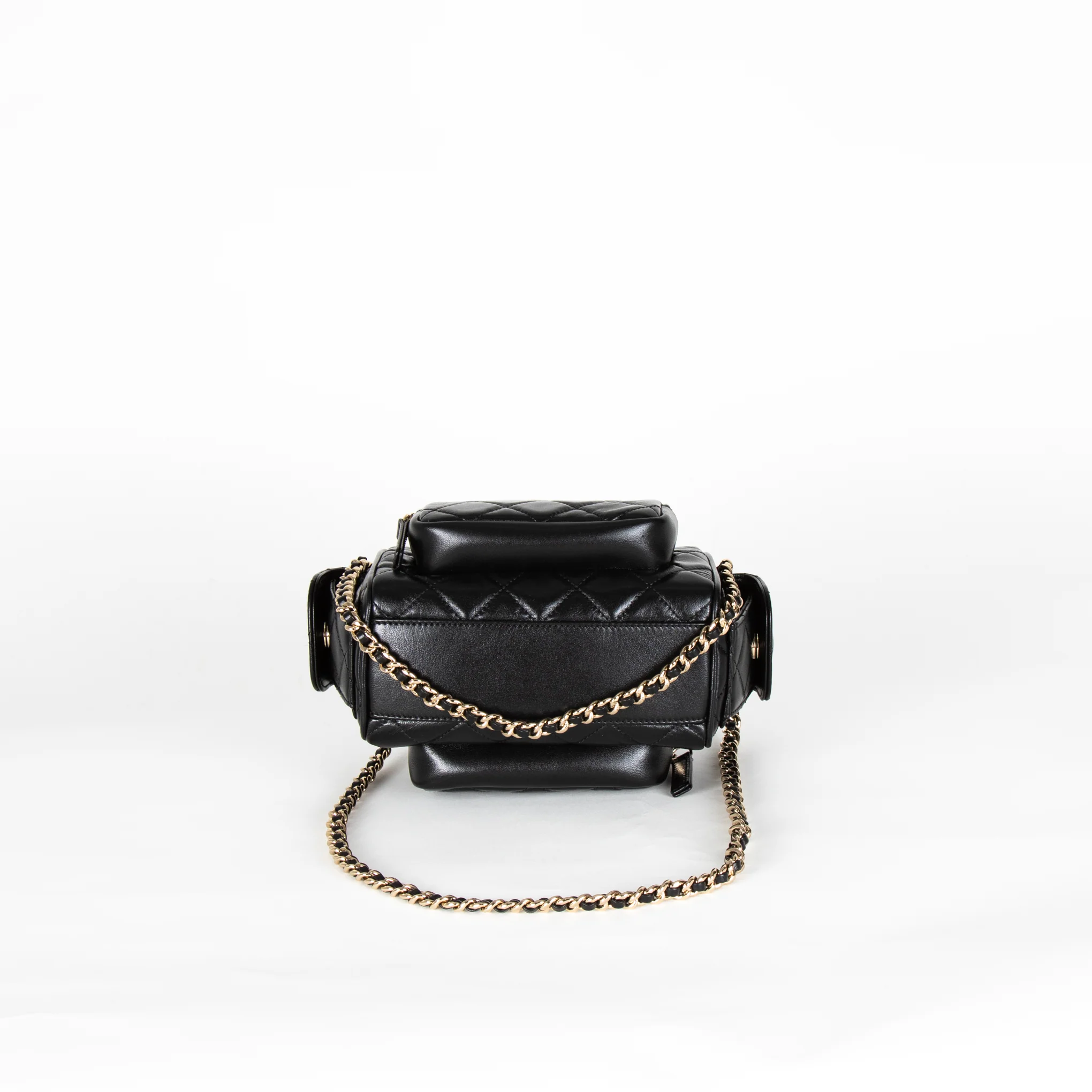 Chanel Black Quilted Small Multi Pockets Camera Bag - Image 7