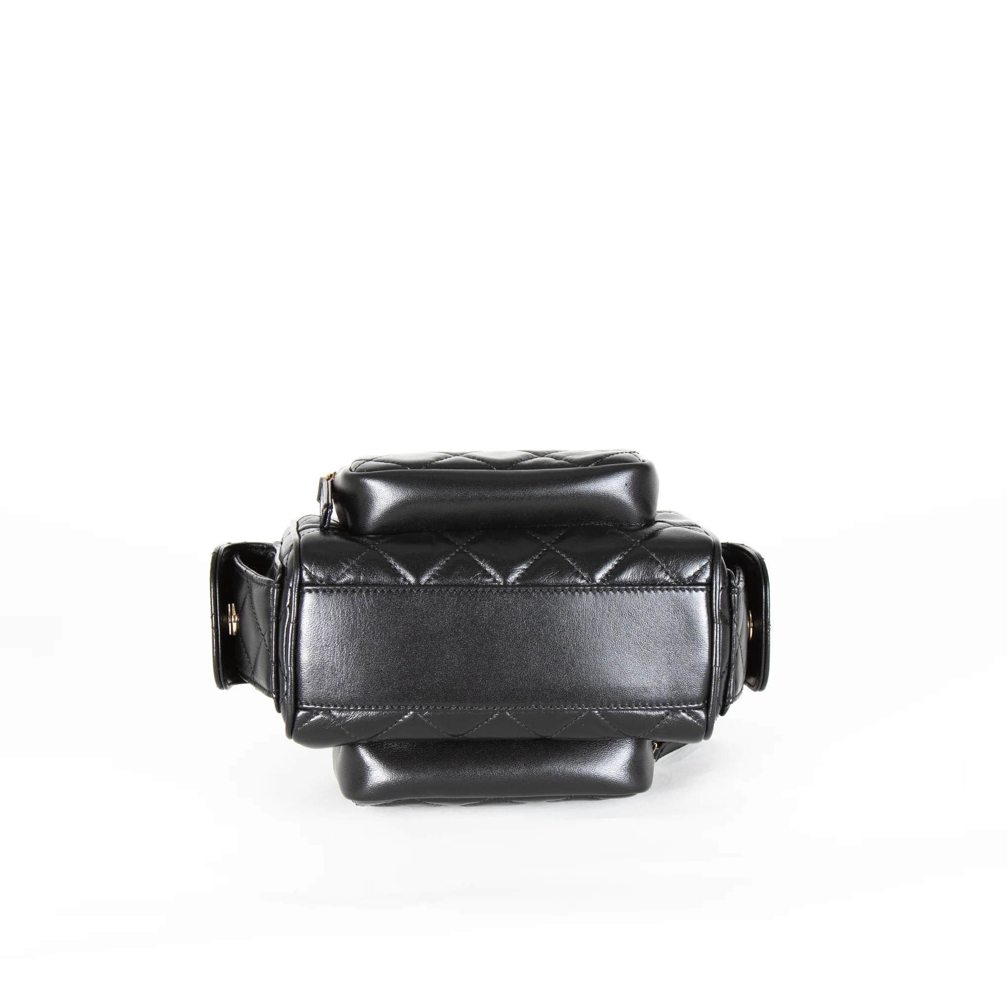 Chanel Black Quilted Small Multi Pockets Camera Bag - Image 8