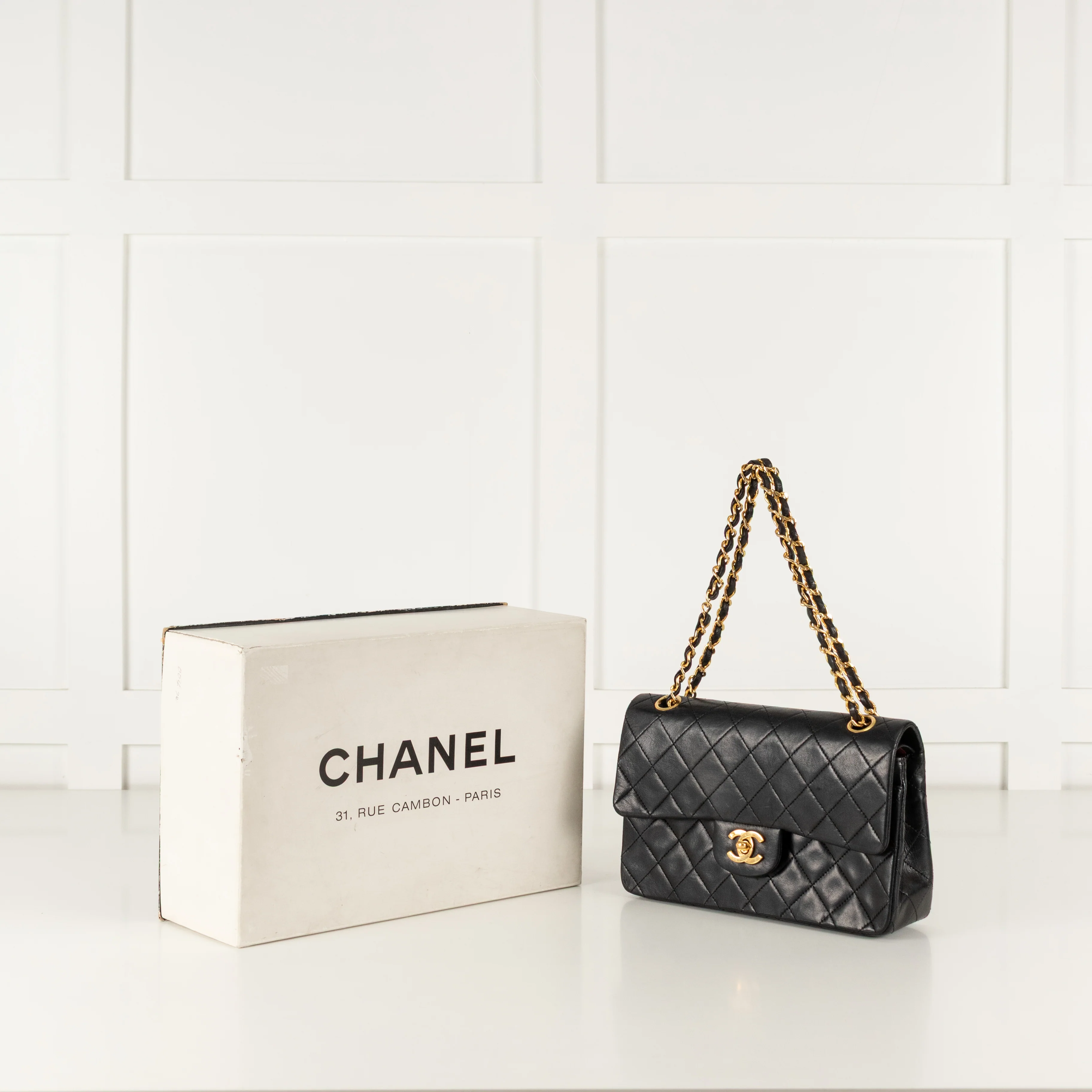Chanel Black Vintage Small Double Flap Bag - Image 3