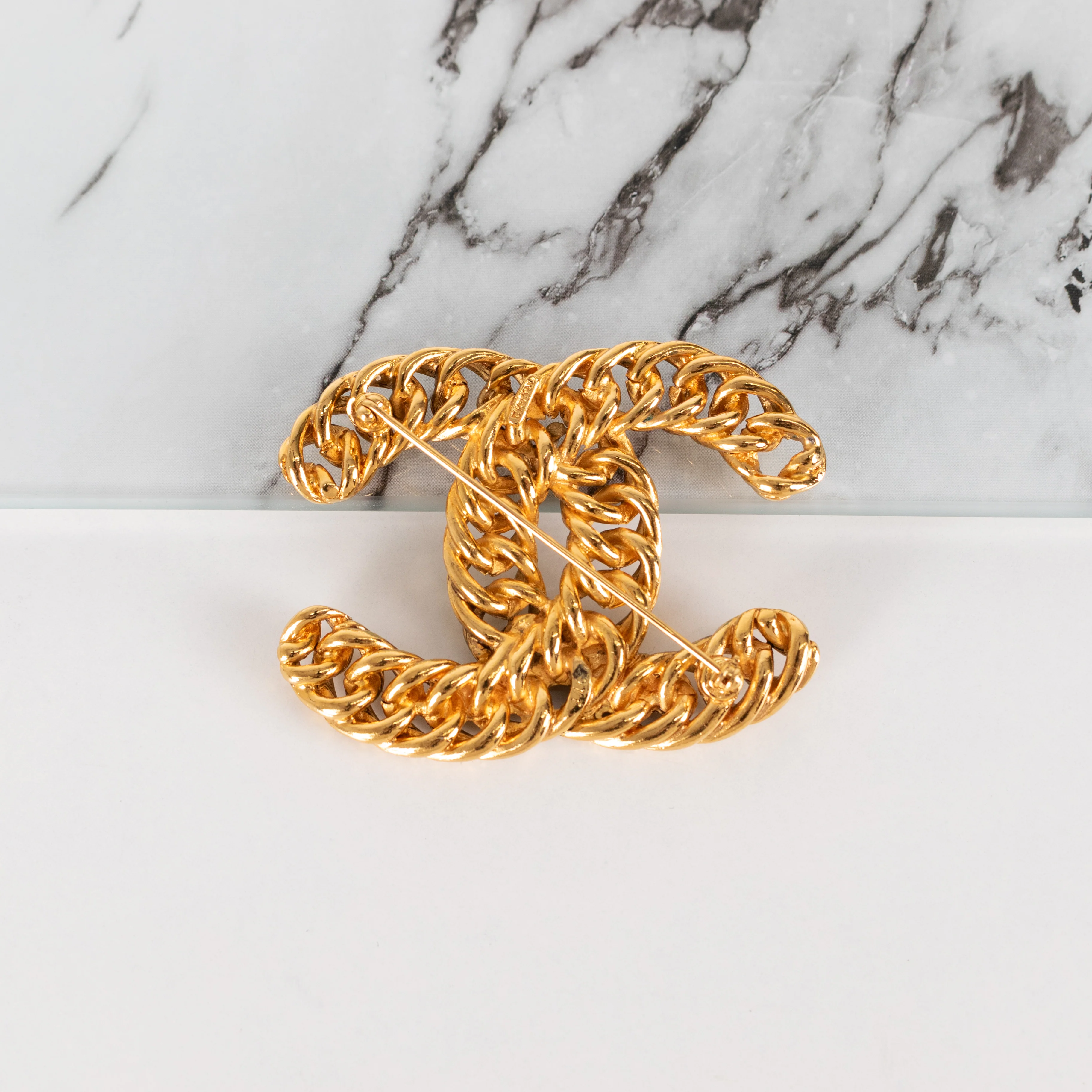 Chanel Braided Chunky CC Brooch 1107 Icon Series - Image 4