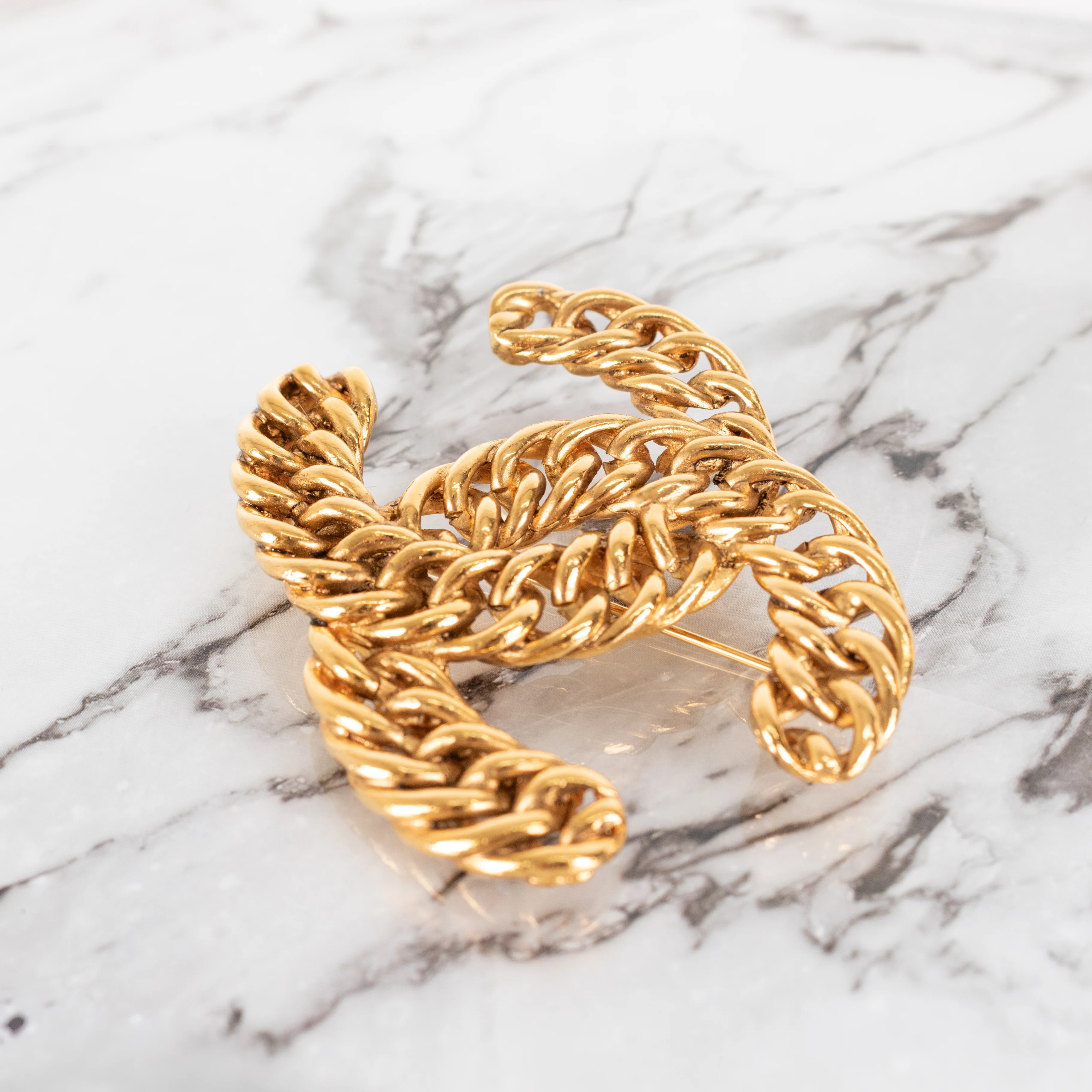 Chanel Braided Chunky CC Brooch 1107 Icon Series - Image 5