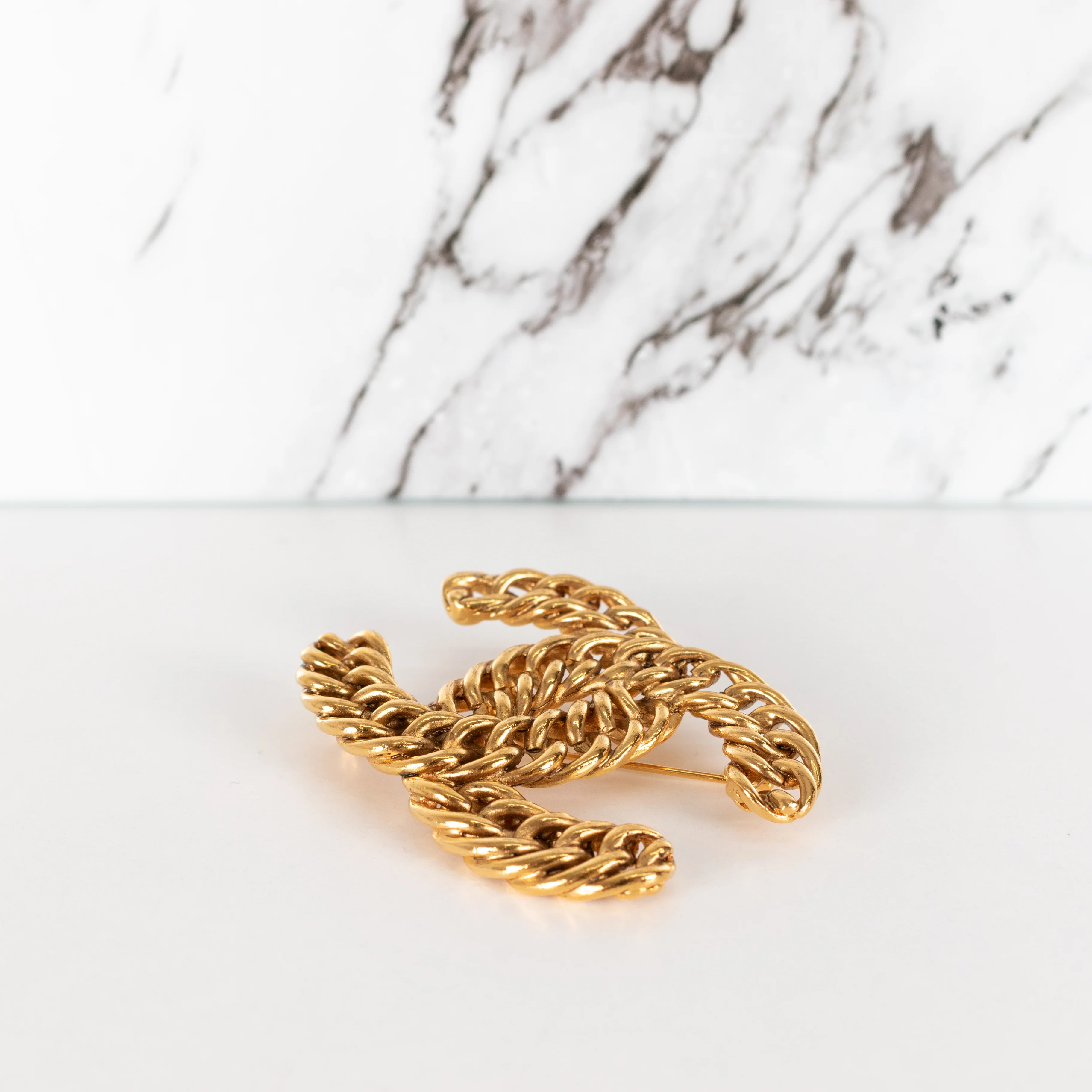 Chanel Braided Chunky CC Brooch 1107 Icon Series - Image 6
