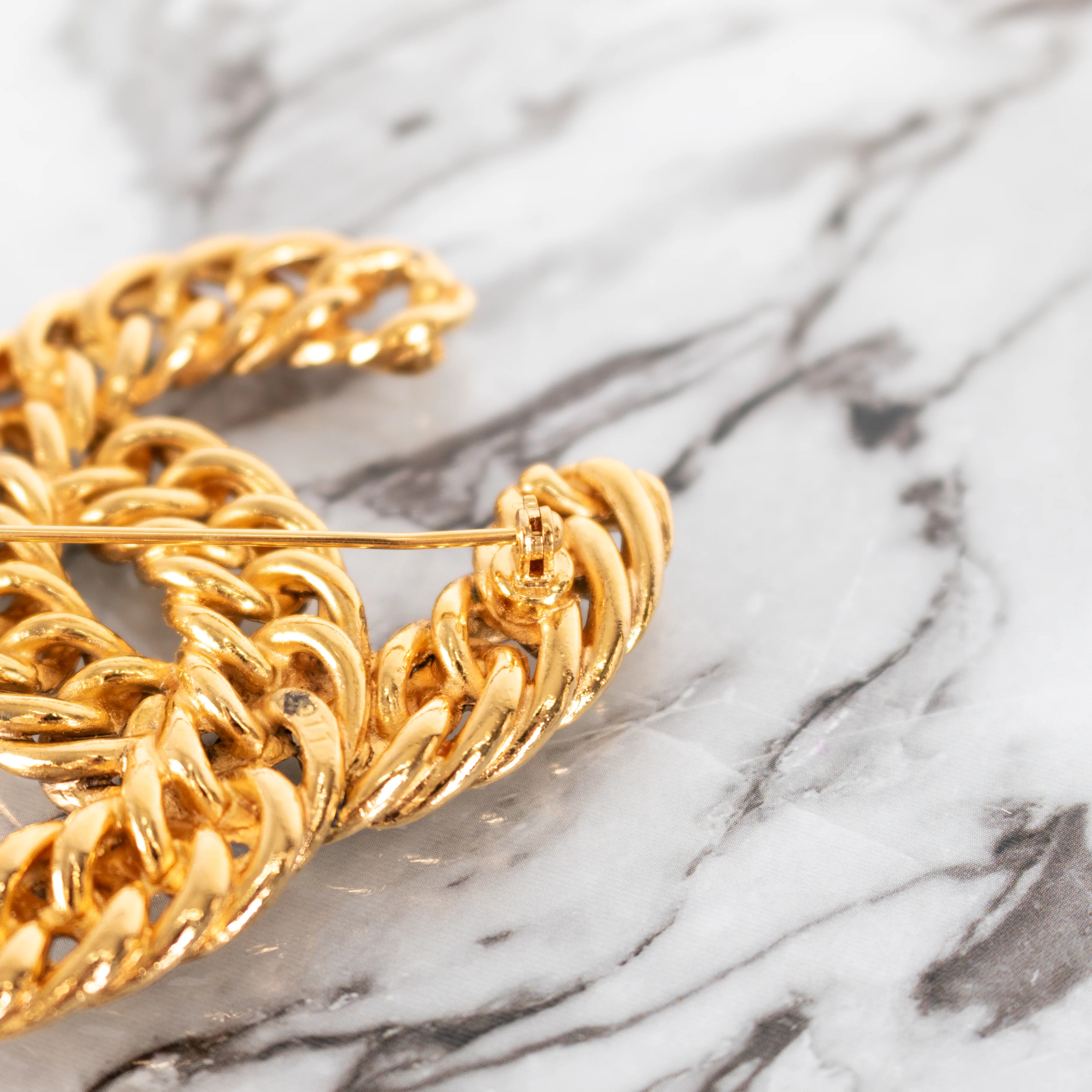 Chanel Braided Chunky CC Brooch 1107 Icon Series - Image 8