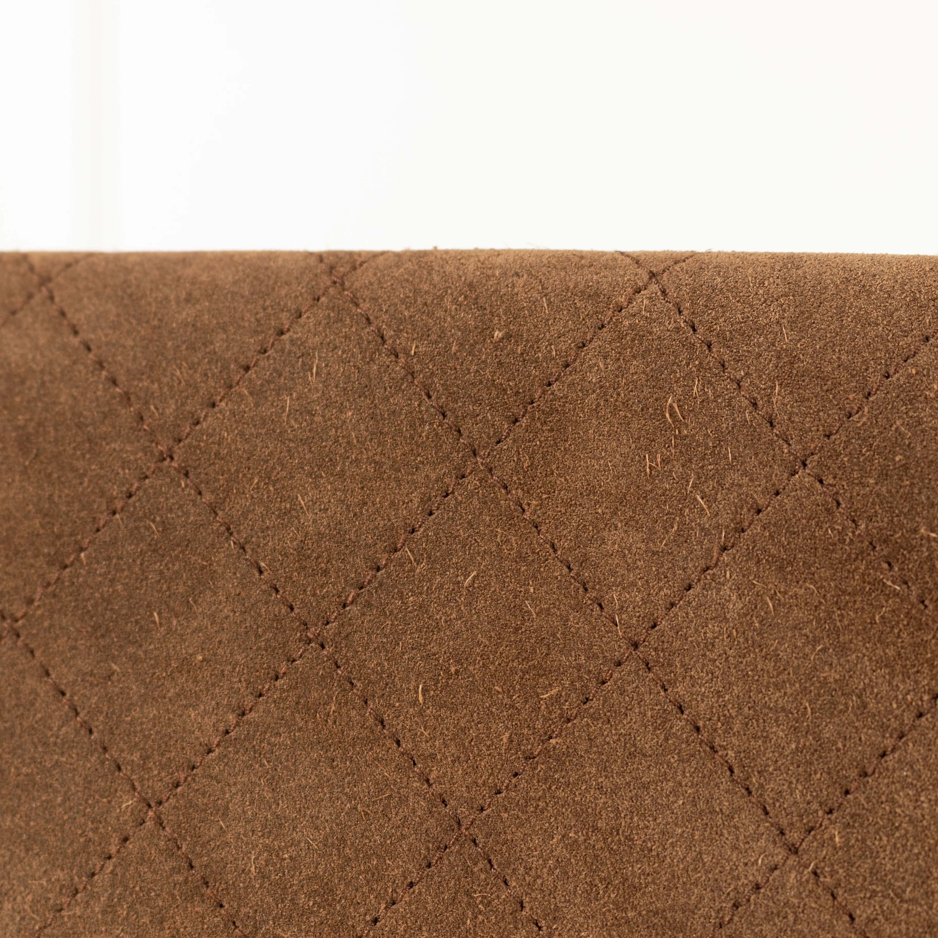 Chanel Brown Suede Quilted Flap Bag - Image 15