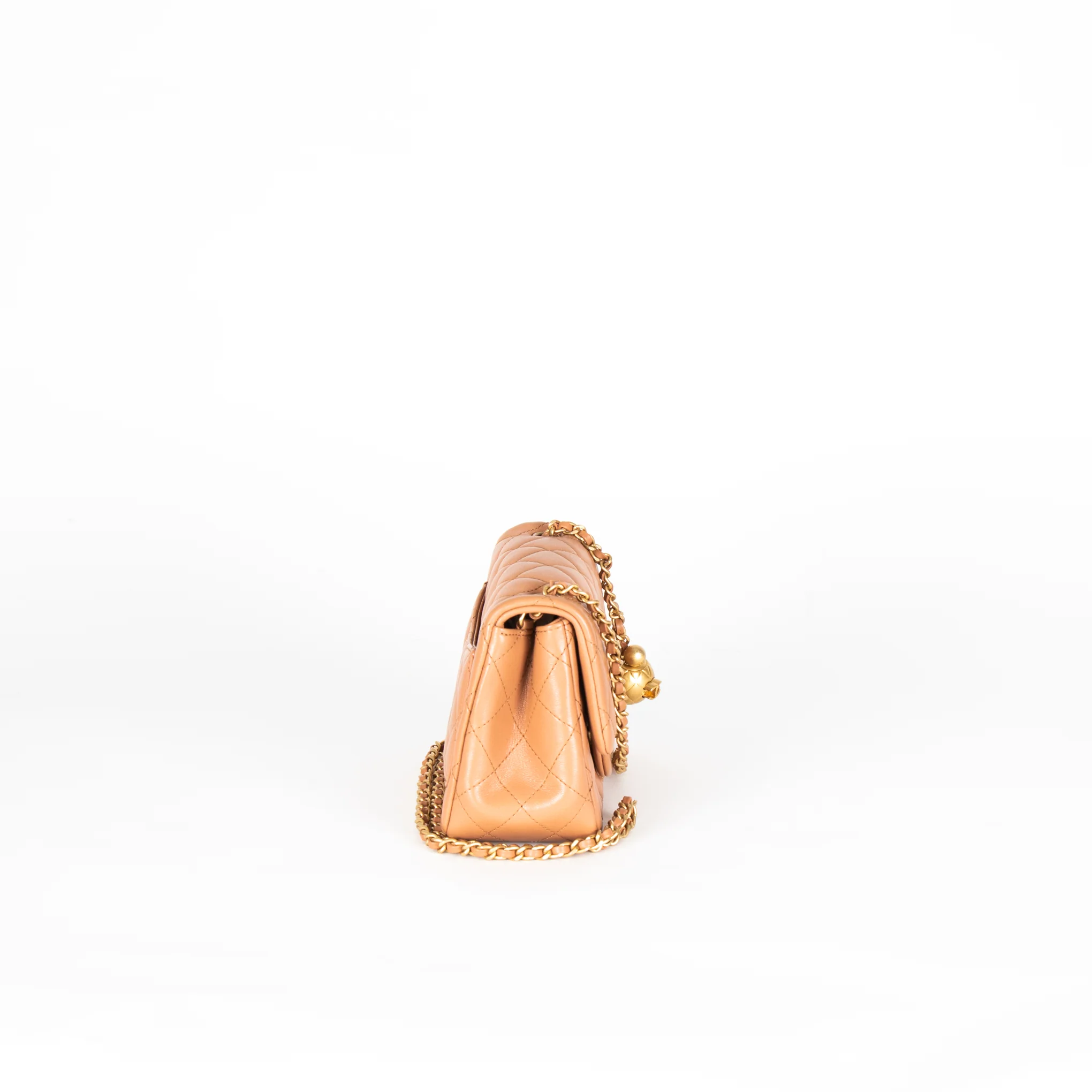 Chanel Caramel Pearl Crush Mini Square Flap Bag - Image 7