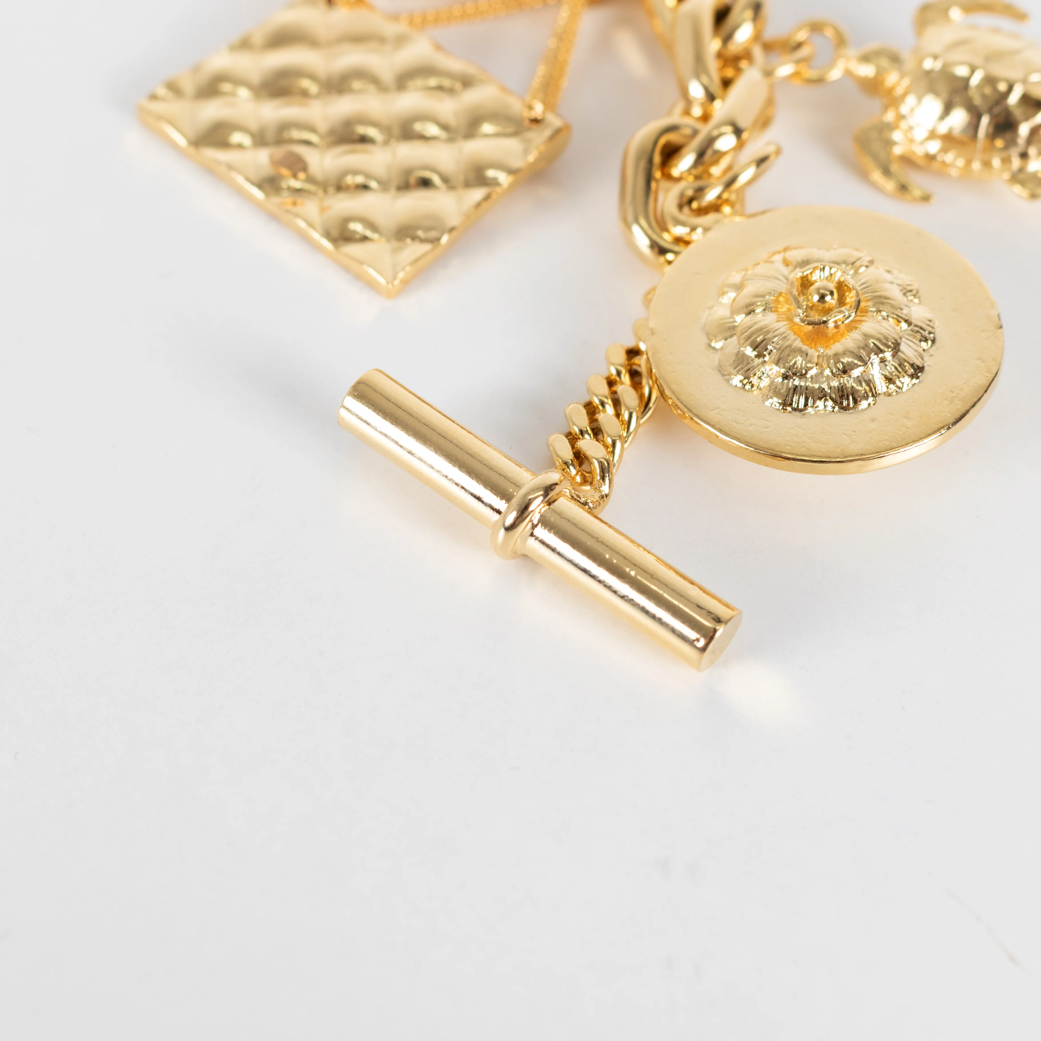 Chanel Gold Chunky Charm Bracelet - Image 7