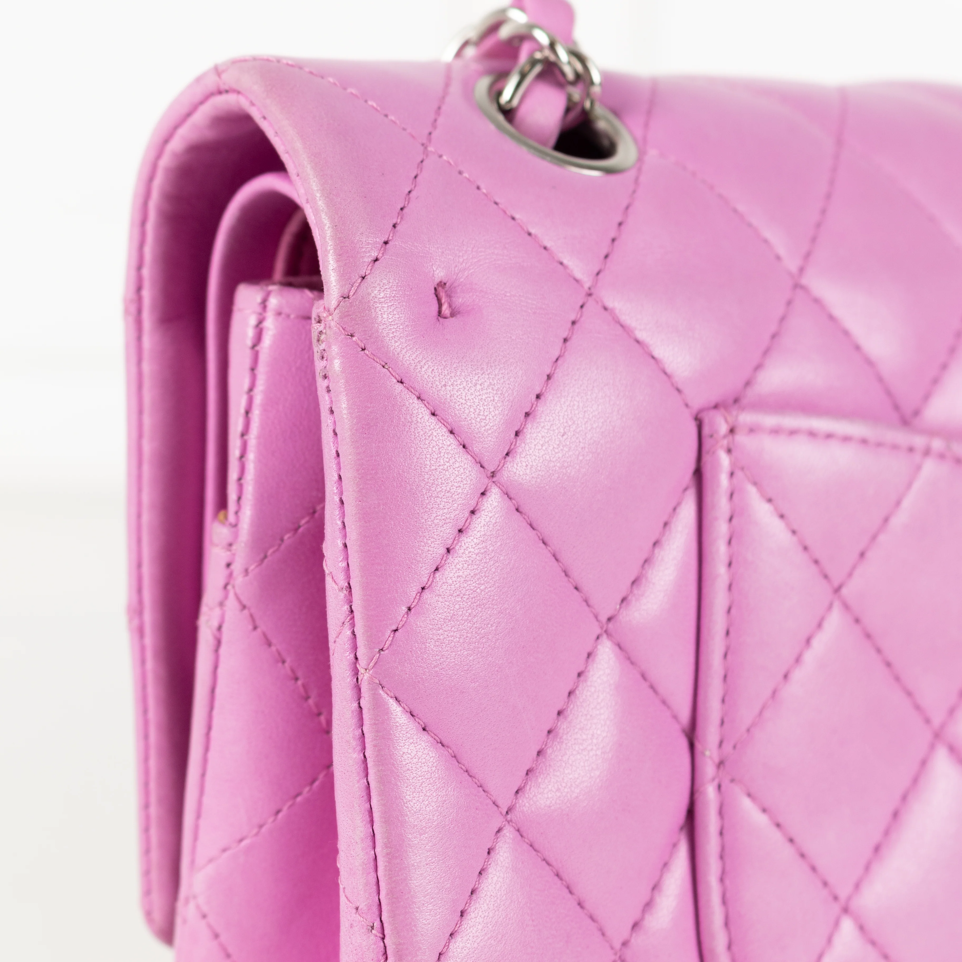 Chanel Pink Matelasse 25 Lambskin Double Flap Double - Image 12