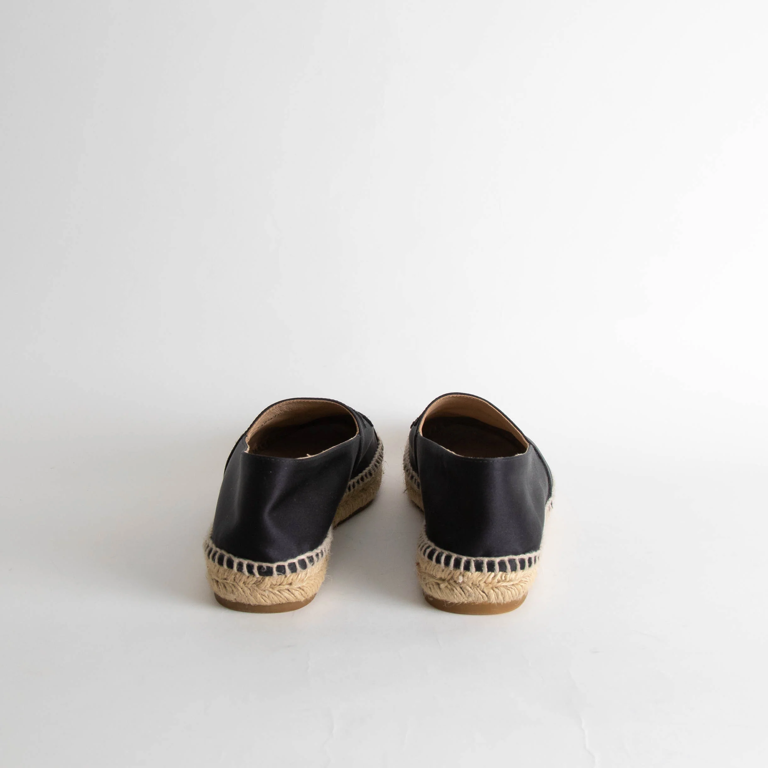 Chanel Satin Cap Toe Espadrilles - Image 5