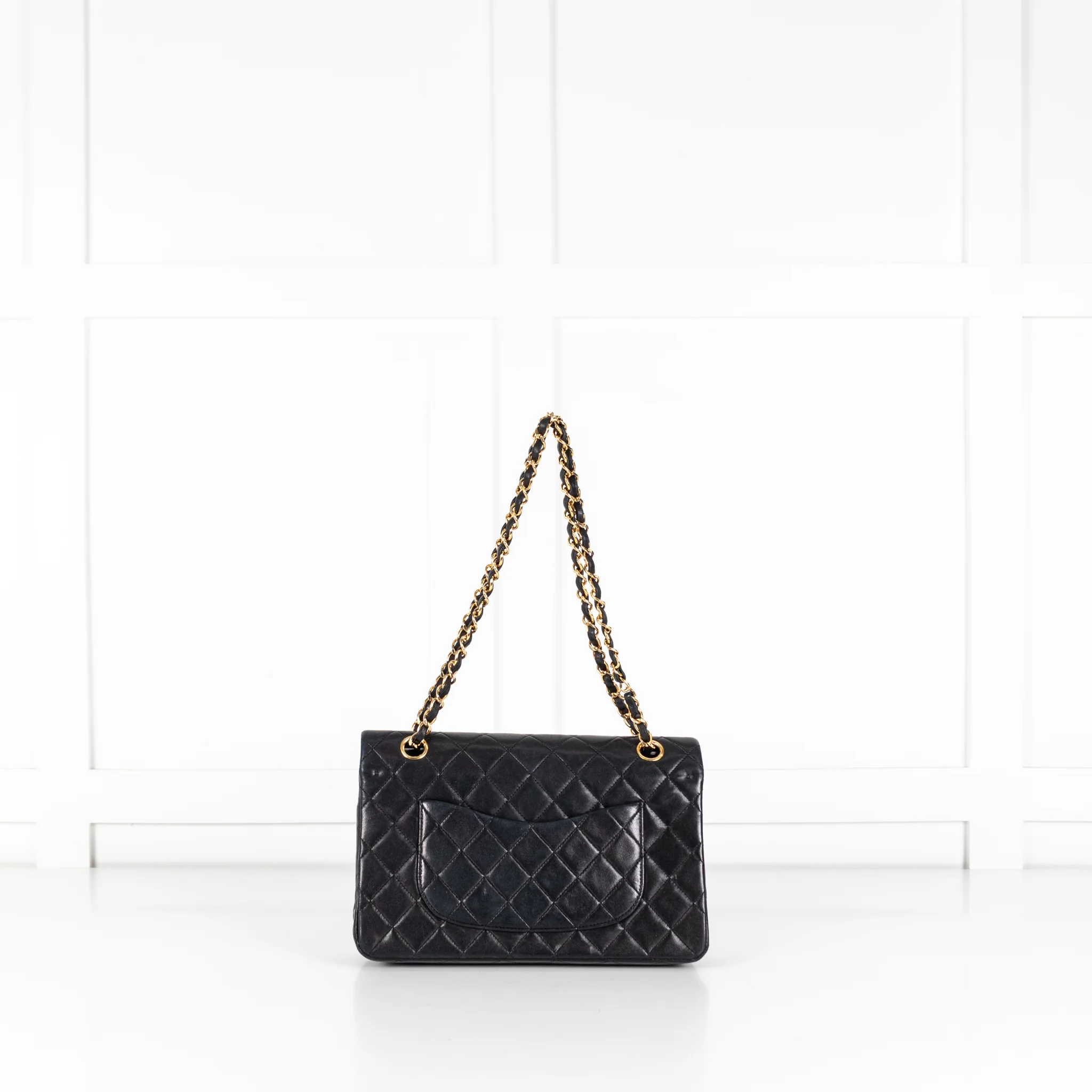 Chanel Vintage Classic Black Double Flap Bag - Image 5