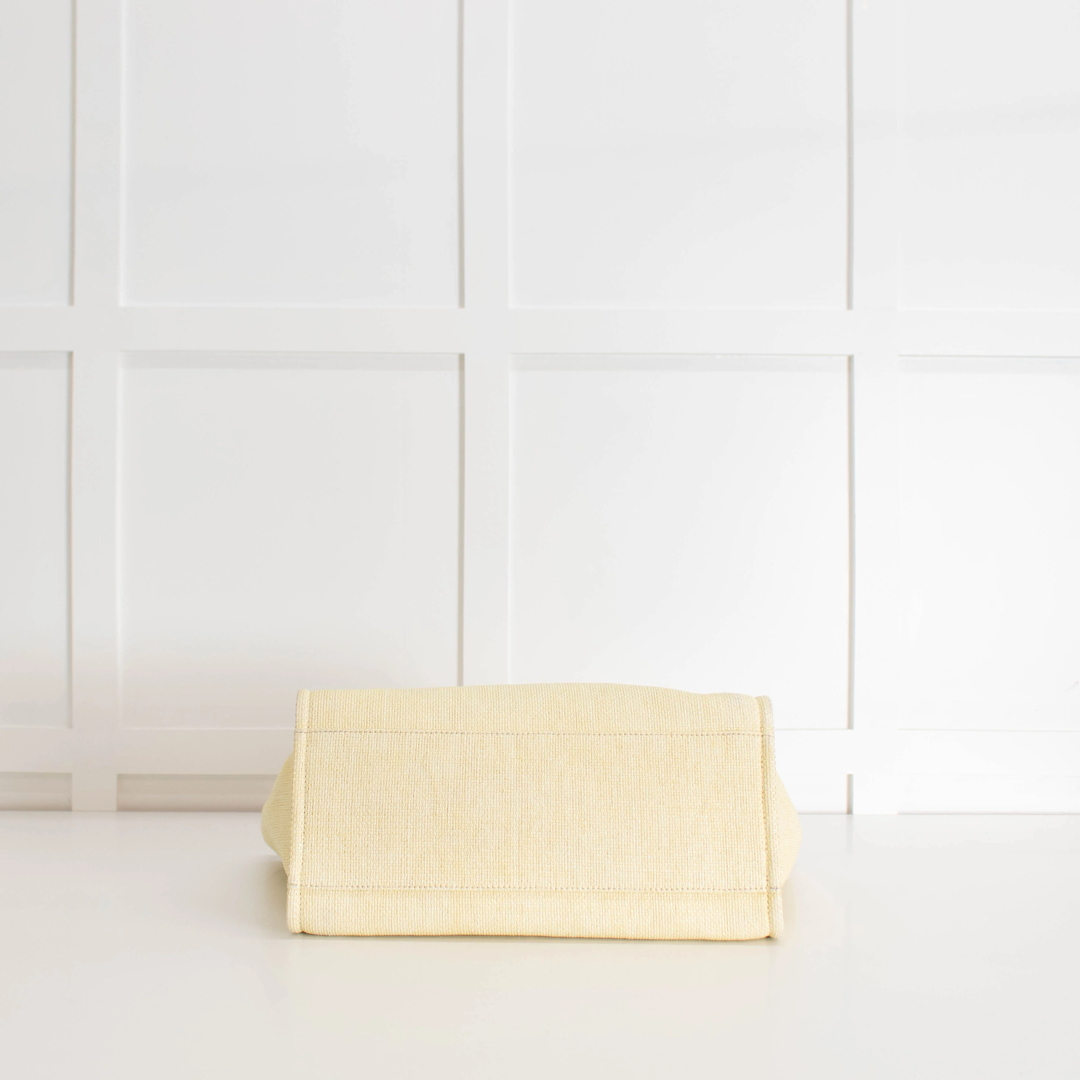 Chanel Yellow Raffia Deauville Two-Way Tote Bag - Image 10