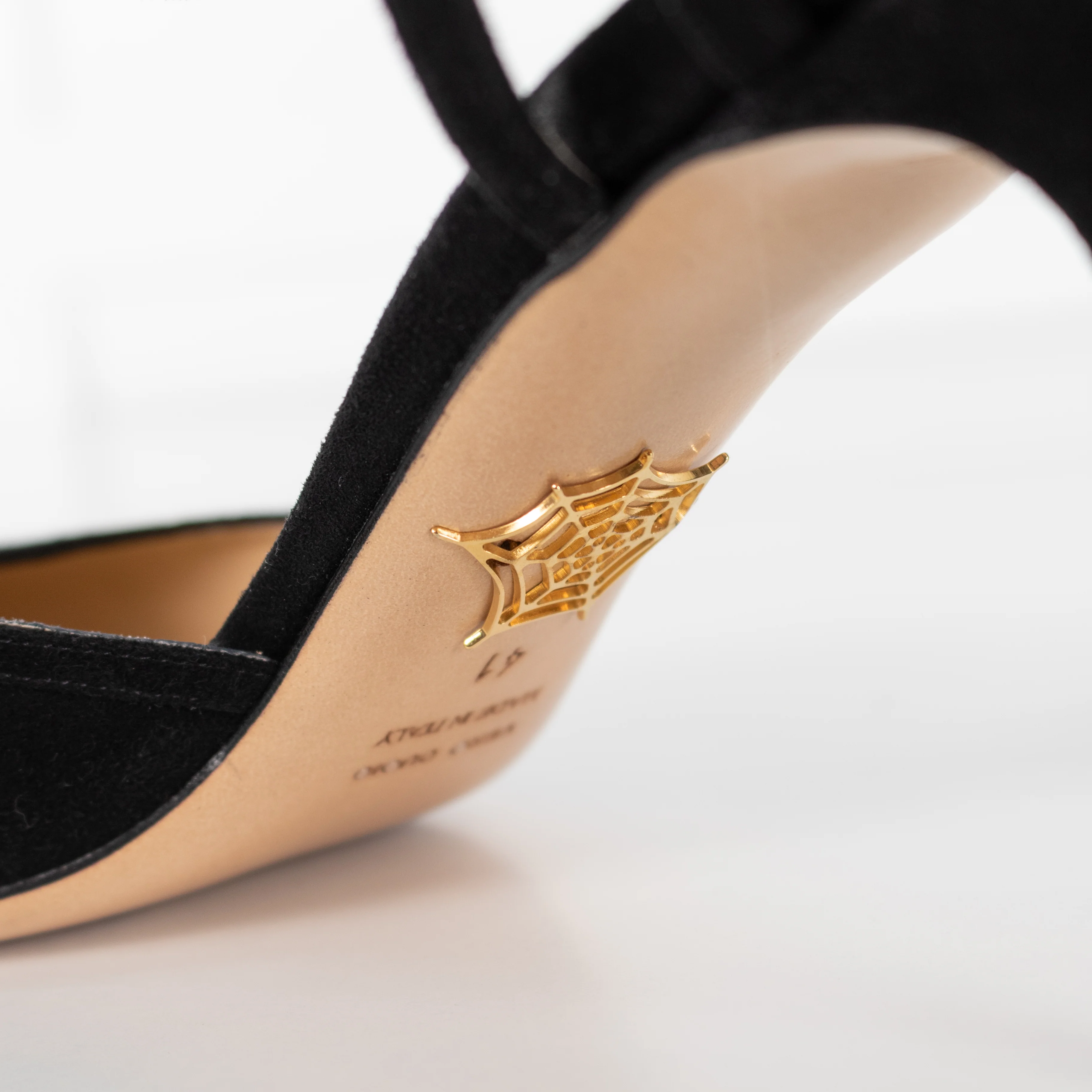 Charlotte Olympia Black Suede Accent D'Orsay Heeled Shoes - Image 13