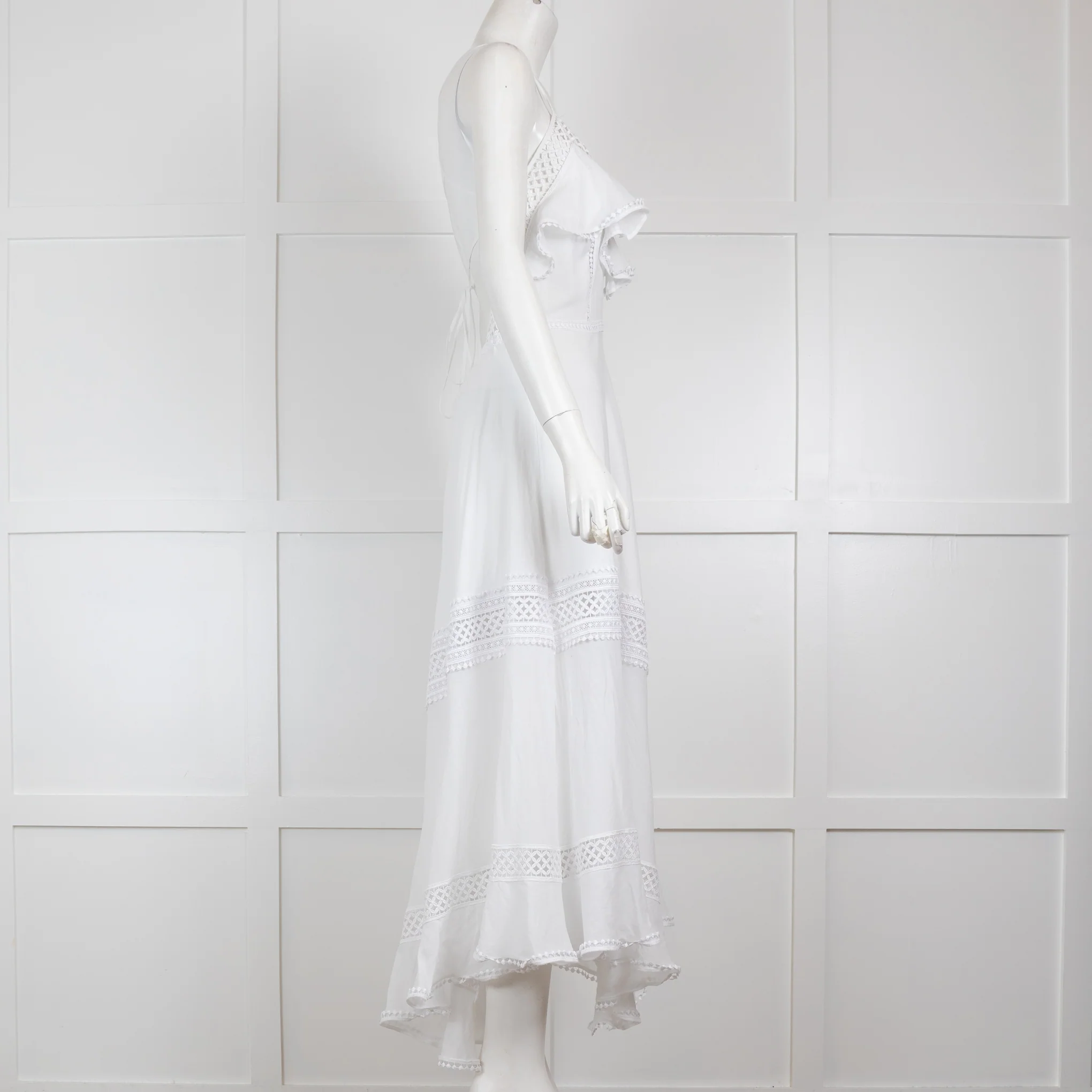 Charo Ruiz Ibiza White Imogen Midi Dress - Image 3