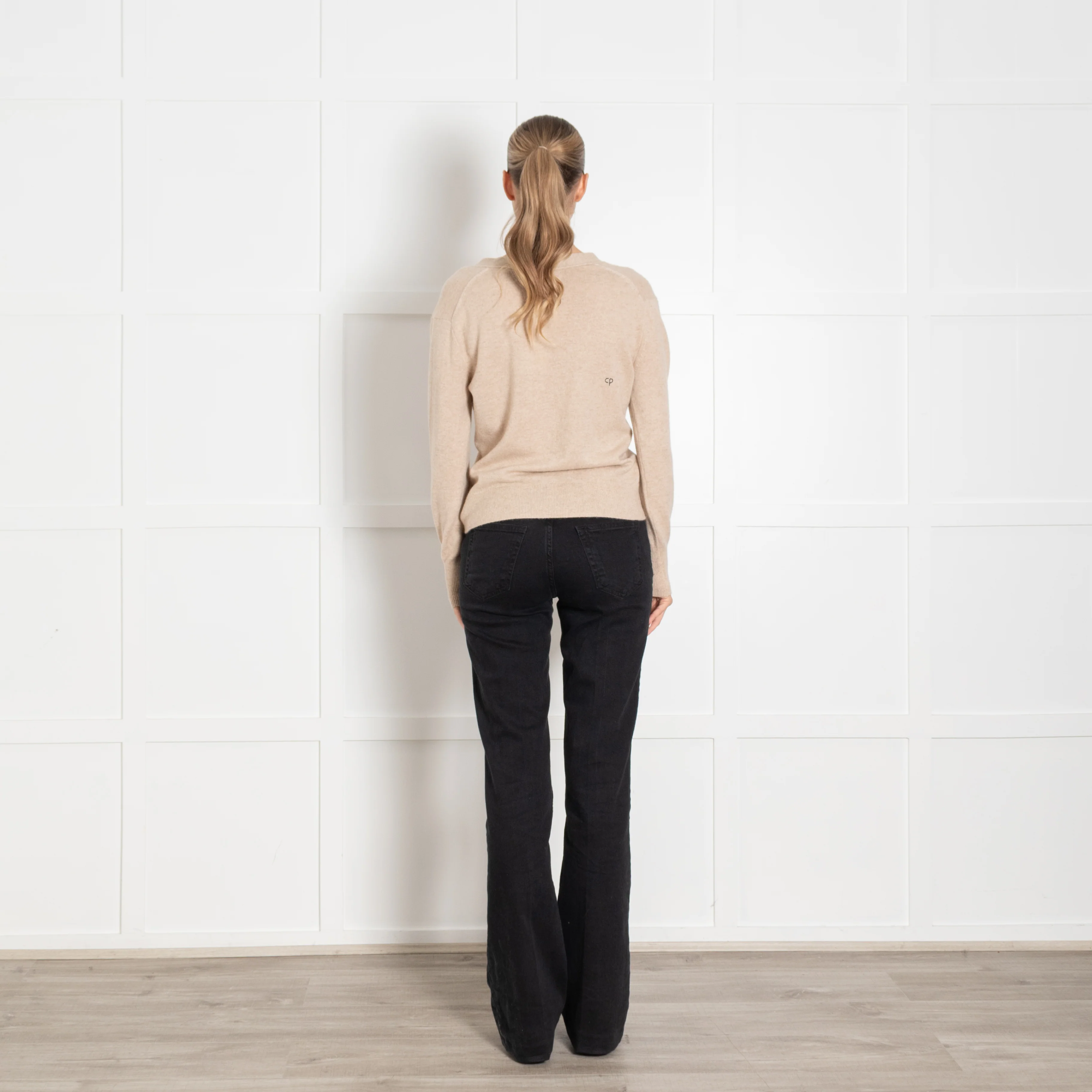 Chinti & Parker Beige Cashmere Cardigan - Image 5