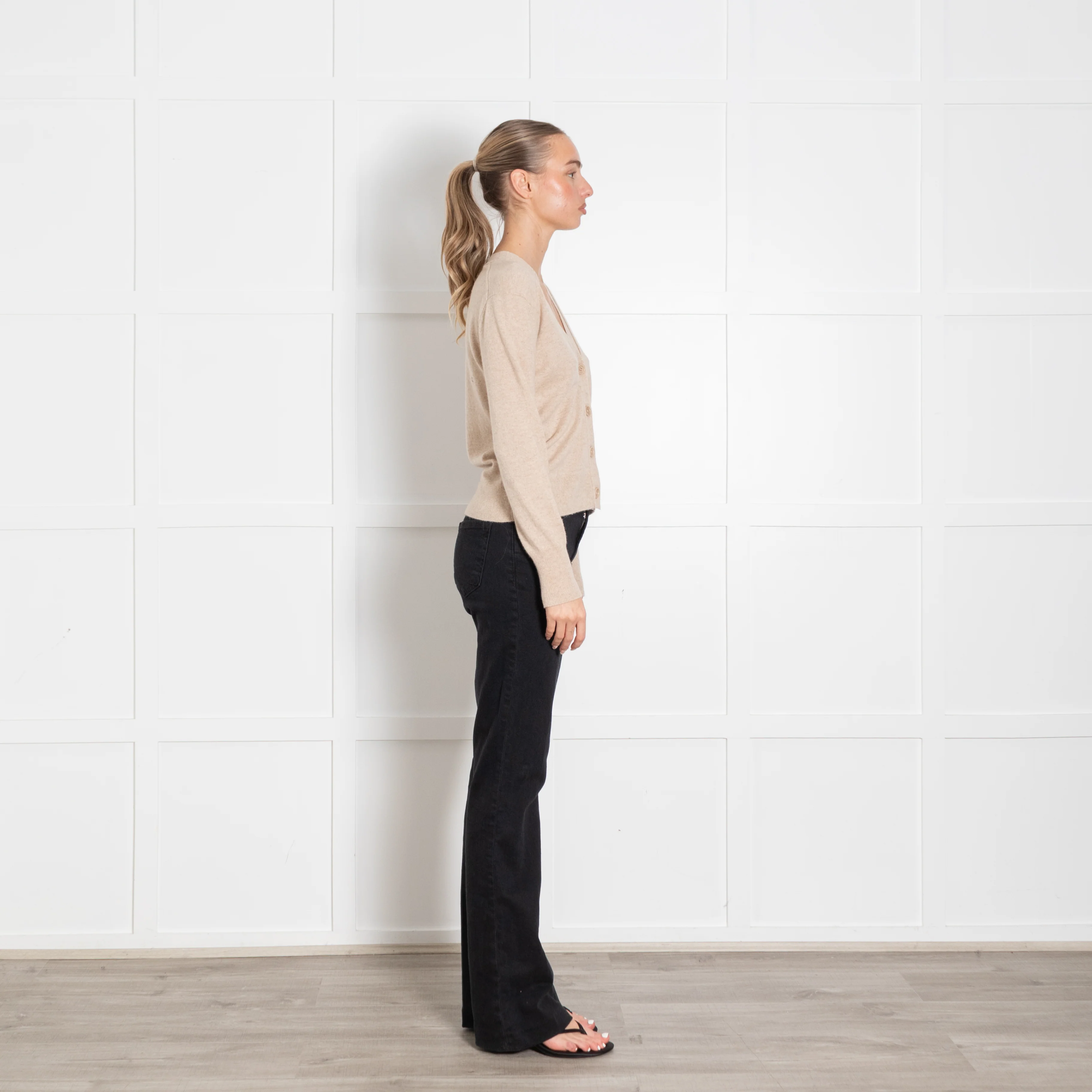 Chinti & Parker Beige Cashmere Cardigan - Image 6