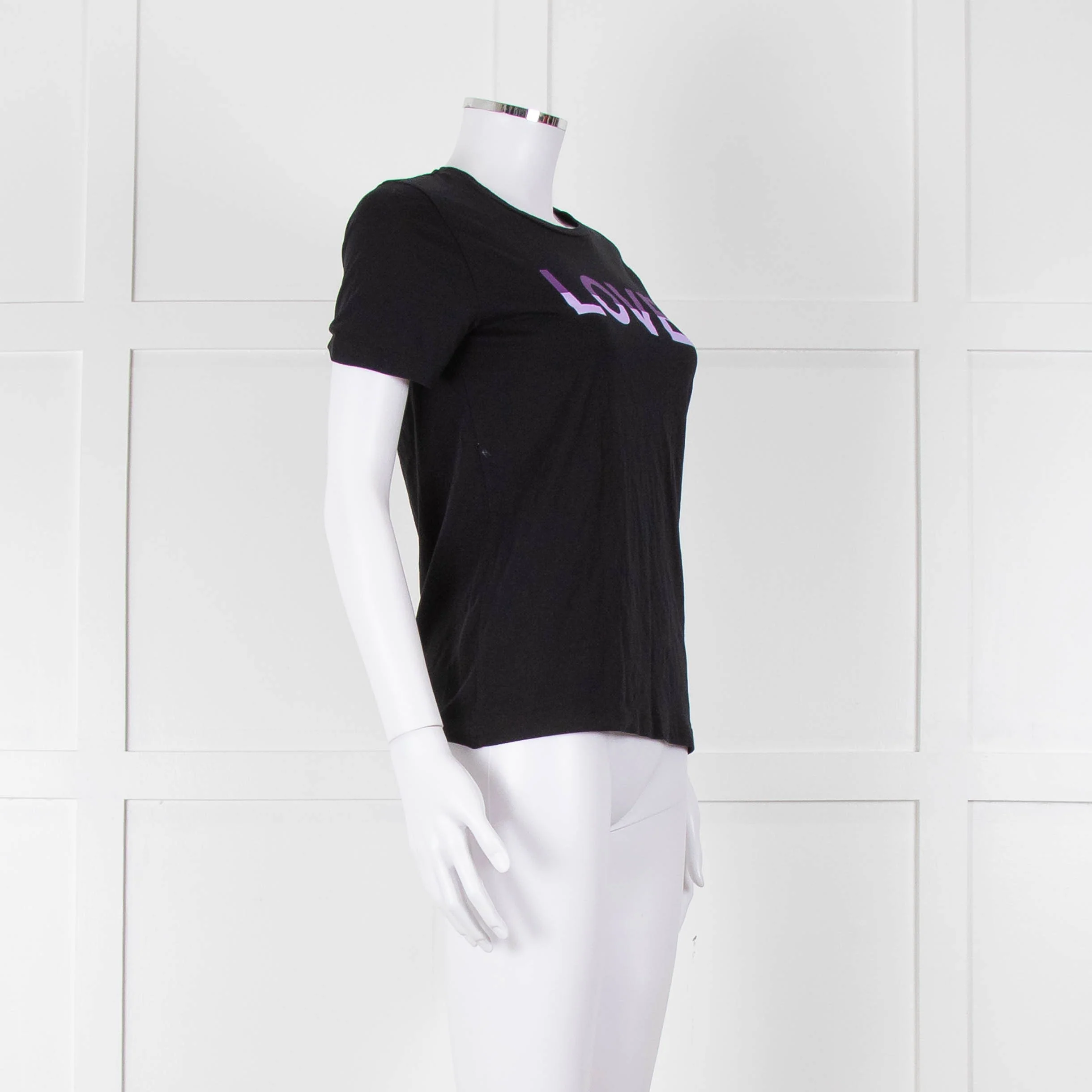 Chinti & Parker Black Cotton Love T-Shirt - Image 2
